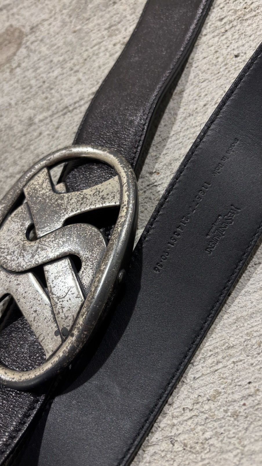 Saint Laurent Paris Yves Saint Laurent Paris Logo Belt Size 30 - 9 Thumbnail