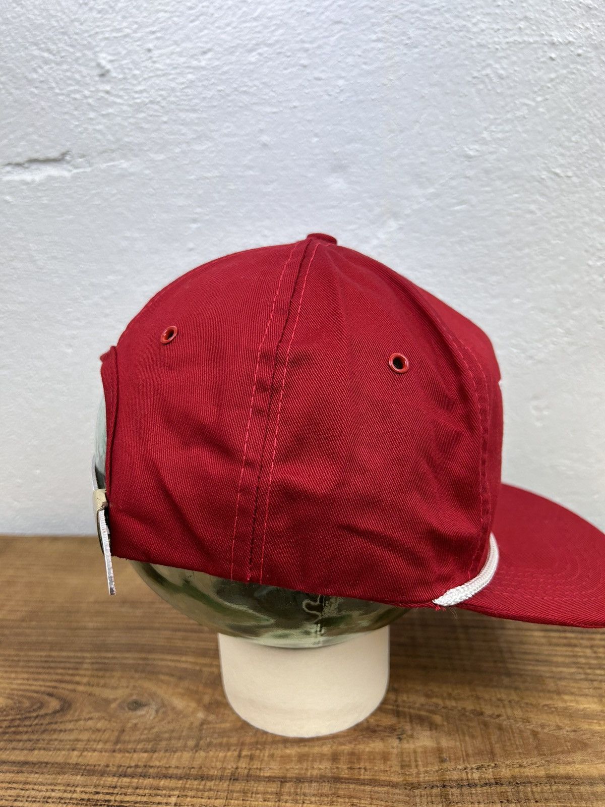 Budweiser 90s Vintage Budweiser King Of Beers Retro Cap Hat In Red Size ONE SIZE - 6 Thumbnail