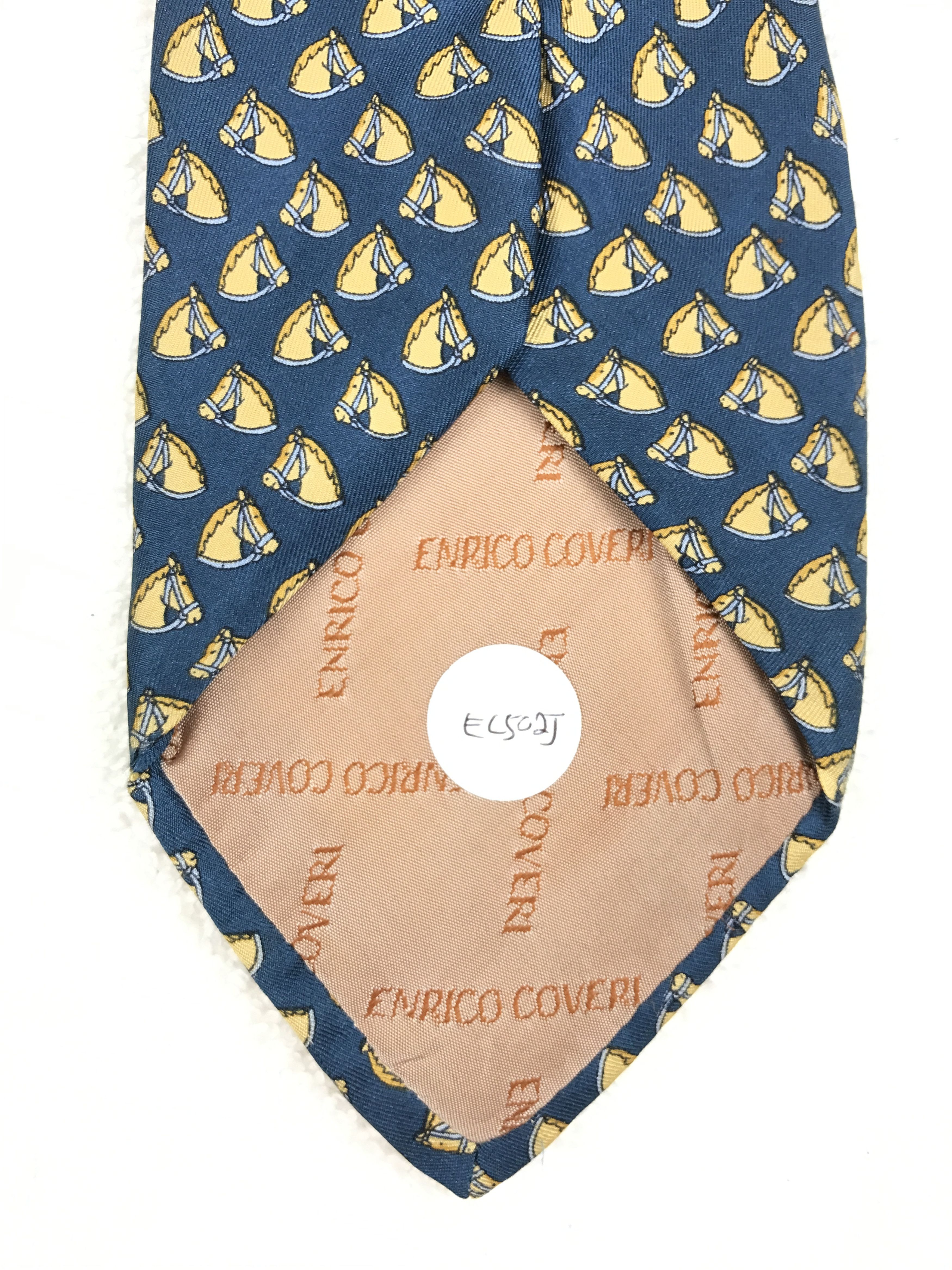 Enrico Coveri × Vintage Vintage Enrico Coveri Silk Necktie Size ONE SIZE - 9 Thumbnail