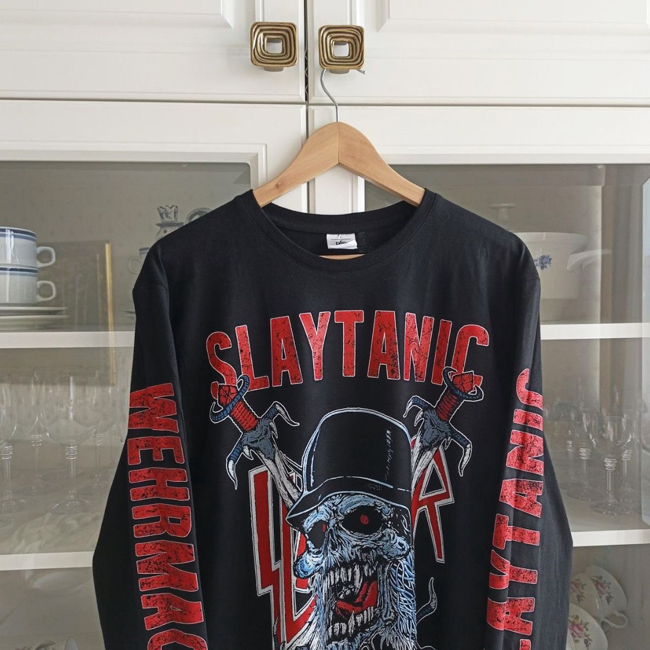 Band Tees Long sleeve Slayer - Slaytanic Wehrmacht - trash metal Size US L / EU 52-54 / 3 - 2 Thumbnail