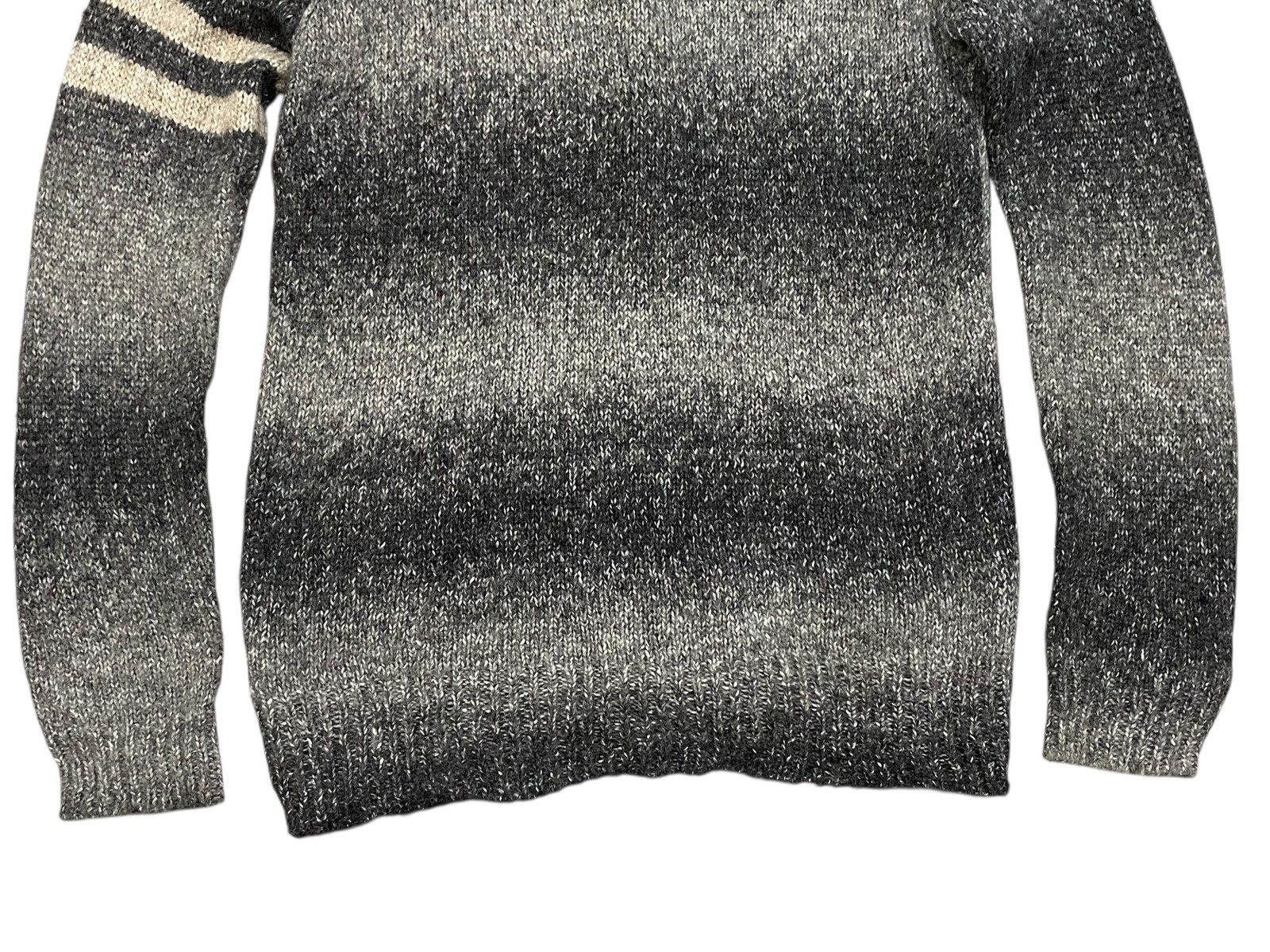 Beams Plus Beams Japan Ombre Gradient Shawl Collar Cardigan Stripe Knit Size US L / EU 52-54 / 3 - 5 Thumbnail