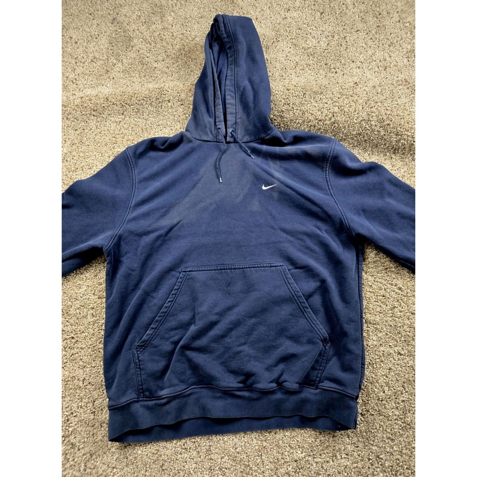 Nike VINTAGE Nike Hoodie Mens XL Blue Pullover Sweatshirt Long Sleeve Y2K Size US XL / EU 56 / 4 - 3 Thumbnail