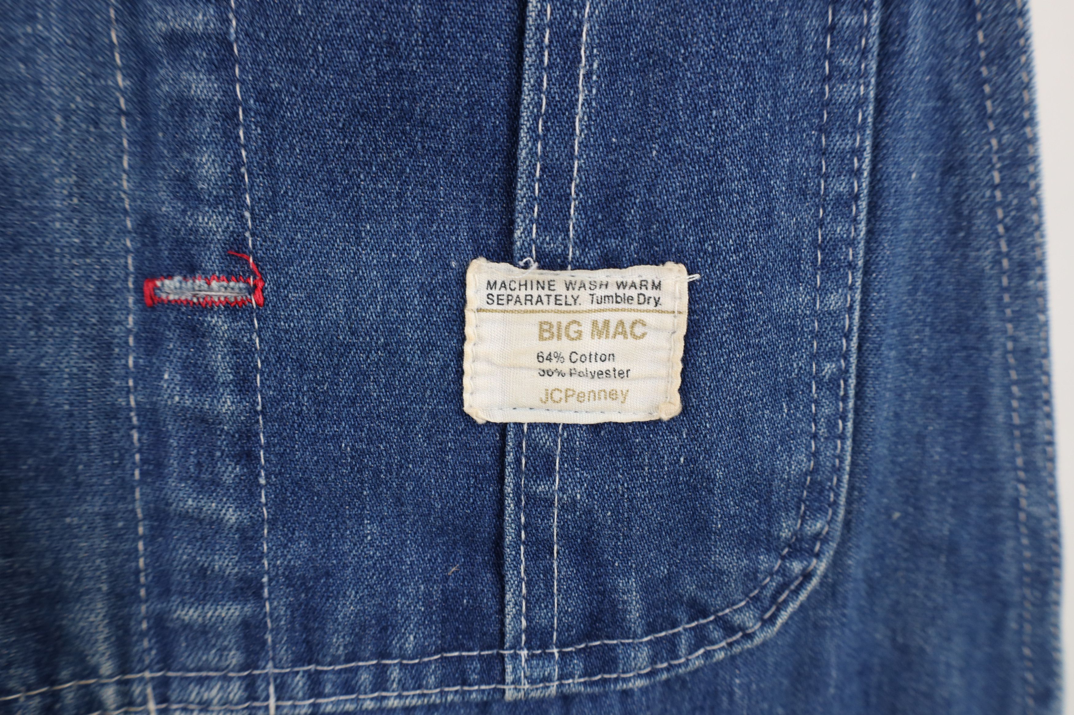 Big Mac × Vintage Vintage 60s Big Mac Distressed Square Bak Overalls Size US 30 / EU 46 - 10 Thumbnail
