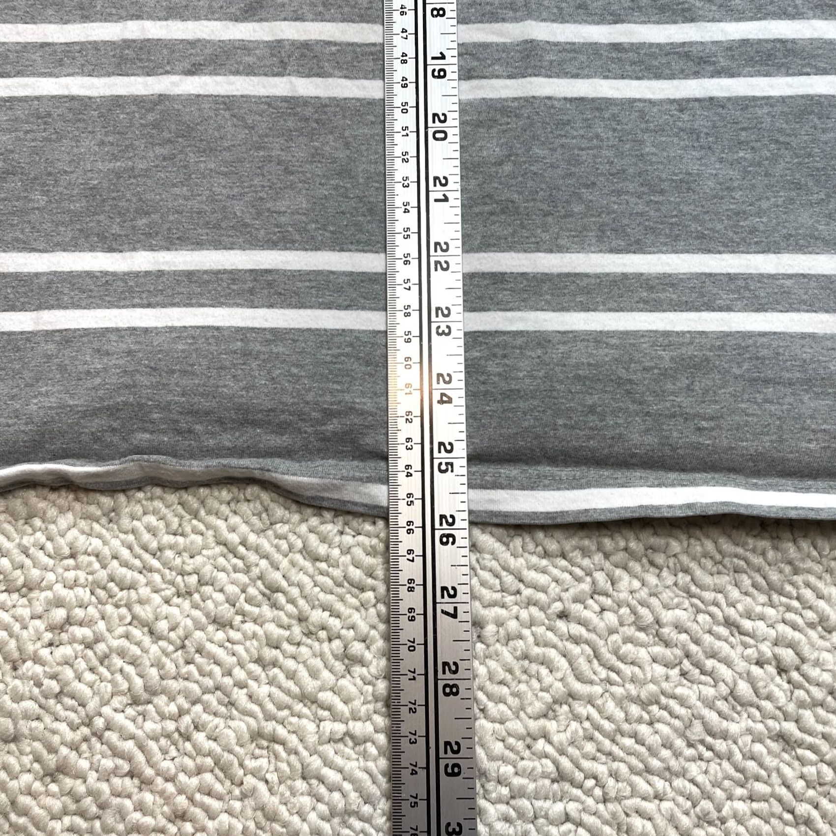 Vintage US Polo Assn. Shirt Mens 2XL Gray Striped Short Sleeve V Neck Cotton Logo T-Shirt Size US XXL / EU 58 / 5 - 3 Thumbnail
