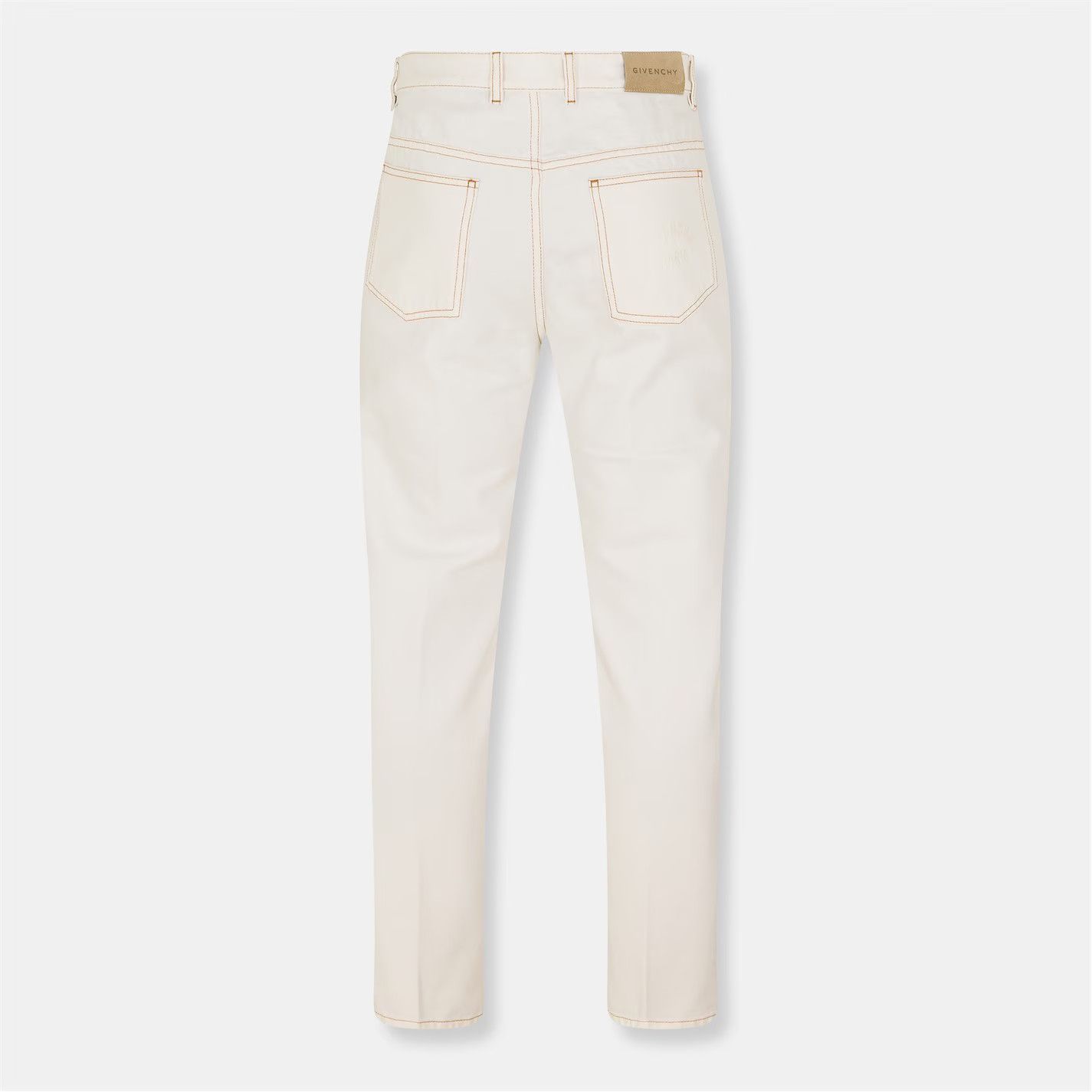 Givenchy o1g2r1mq0426 Straight Leg Jeans in Ivory Size US 32 / EU 48 - 6 Thumbnail