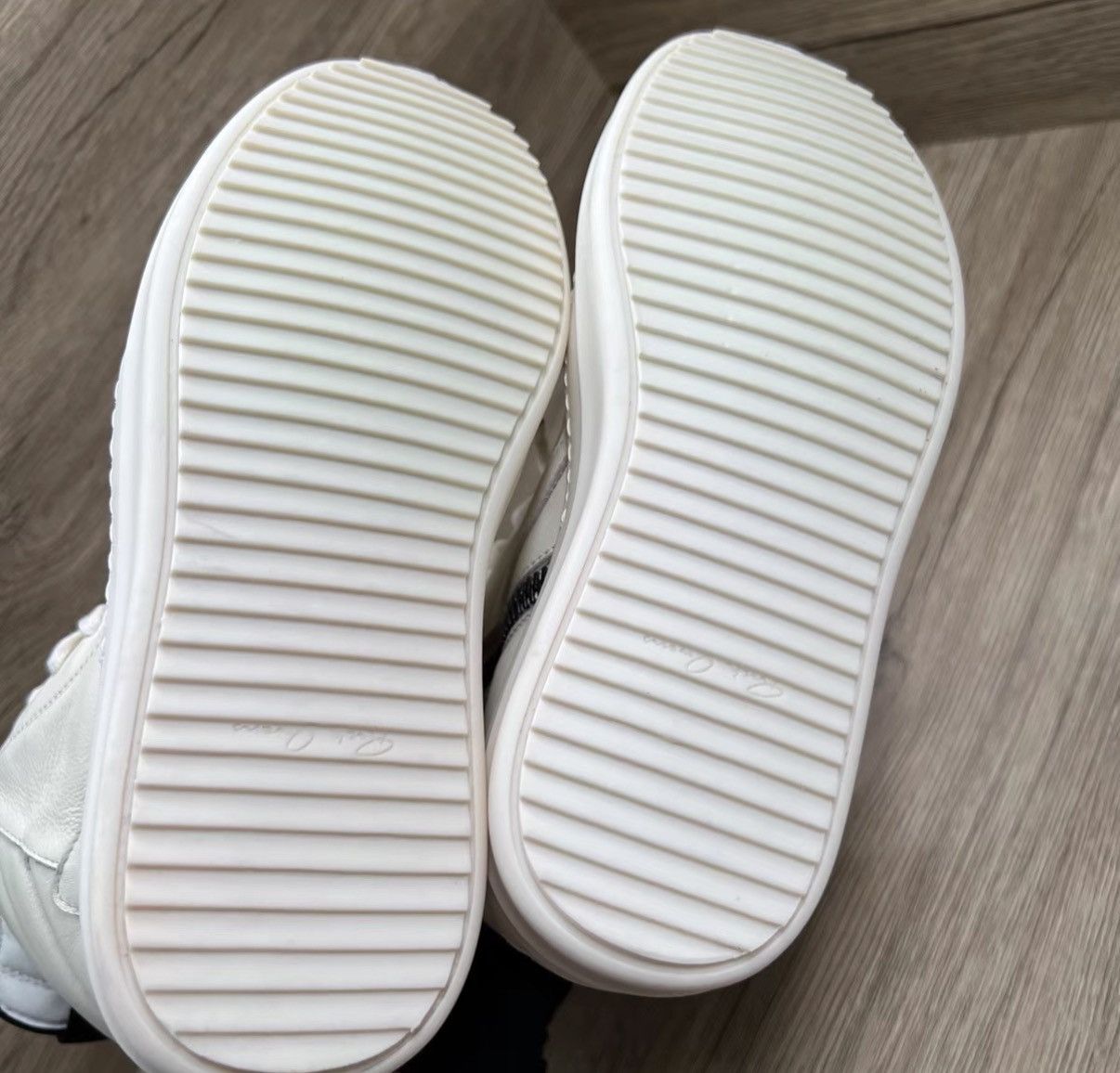 Rick Owens Rick Owens White High-top Sneakers J41 Size US 4.5 / IT 34.5 - 5 Thumbnail