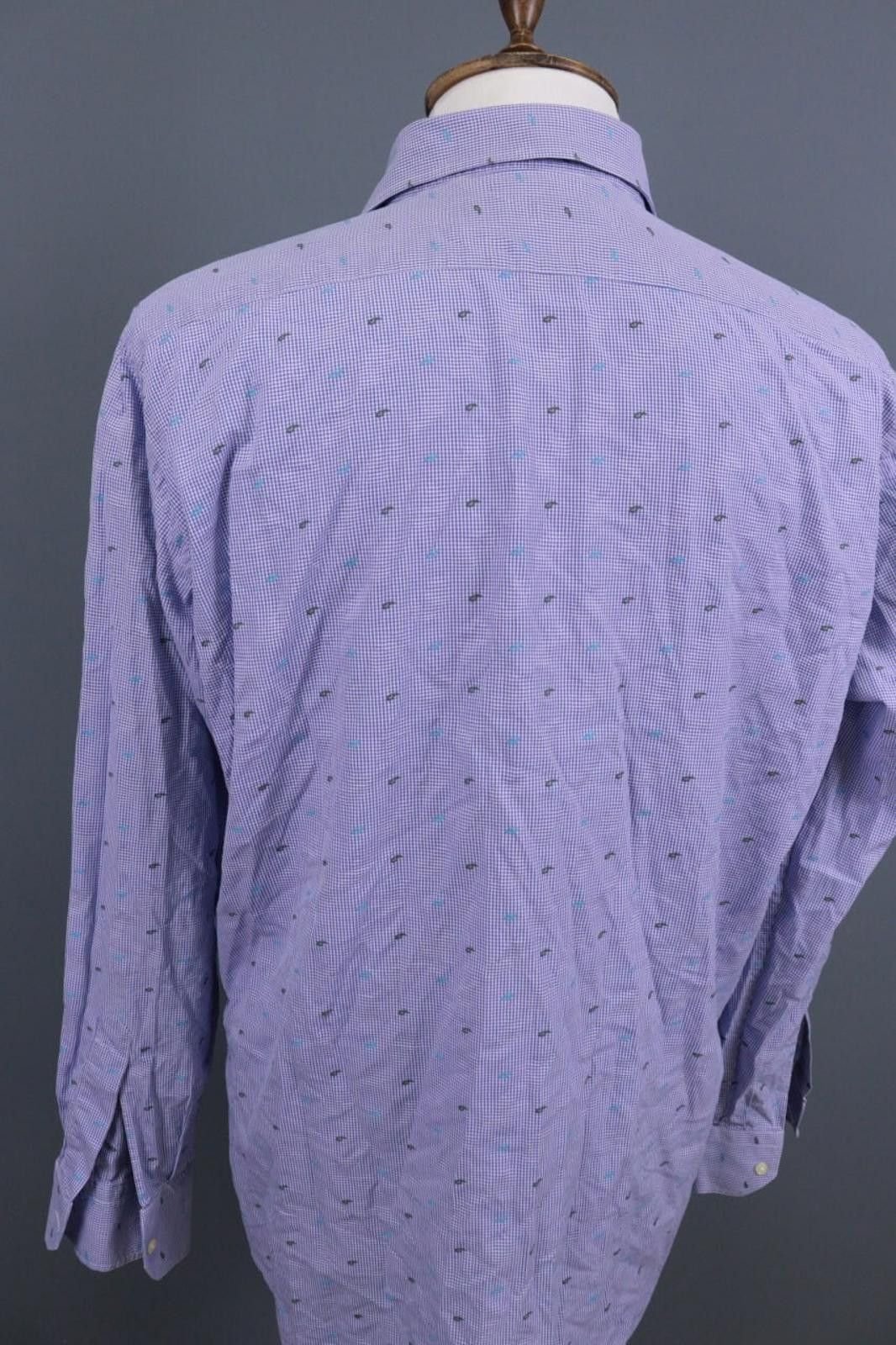 Etro Etro Milano Blue Printed Shirt Size 43 Size US M / EU 48-50 / 2 - 12 Thumbnail