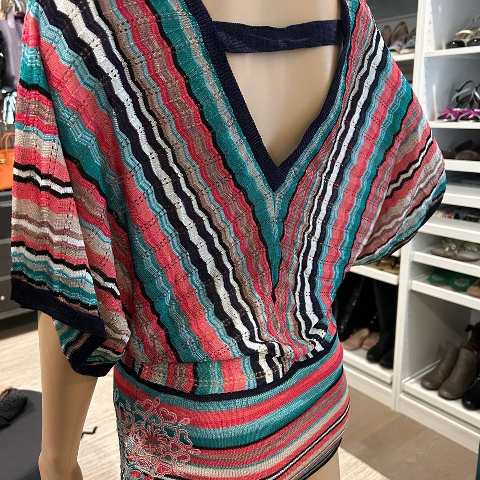 Desigual Desigual multicolored knit viscose women’s top medium Size M / US 6-8 / IT 42-44 - 8 Thumbnail