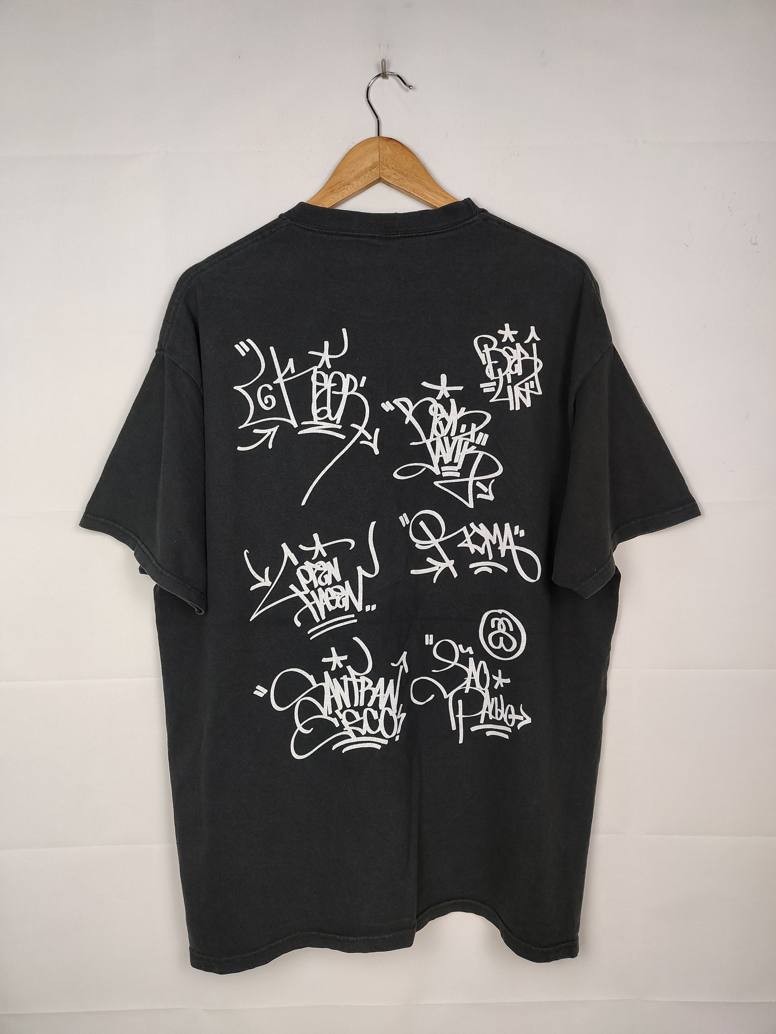 Band Tees × Stussy Stussy Tour Signature Shirt Size US XL / EU 56 / 4 - 5 Thumbnail