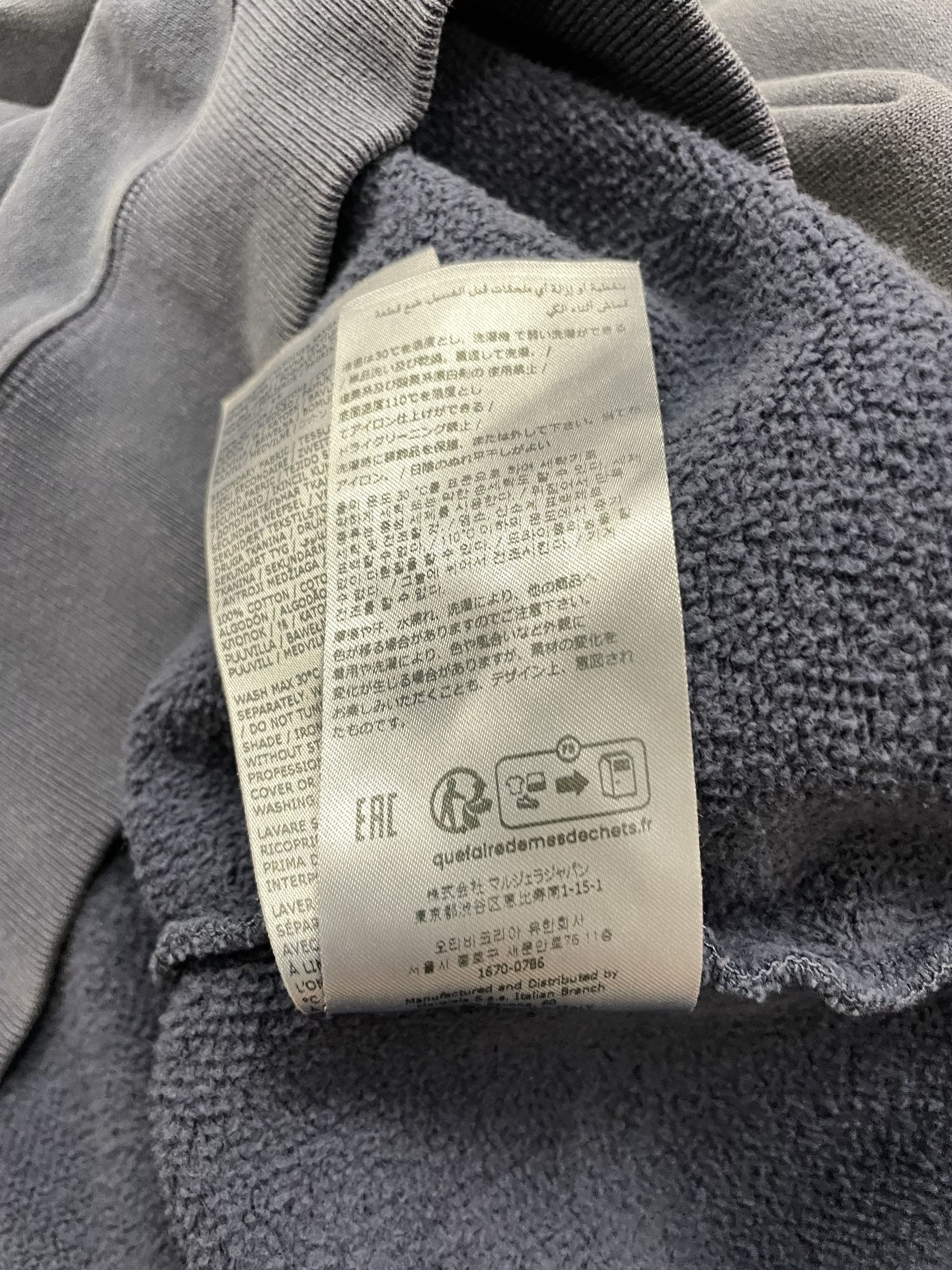 Maison Margiela Maison Margiela Distressed Appliqué Sweatshirt Retail: $1160 Size US M / EU 48-50 / 2 - 15 Thumbnail