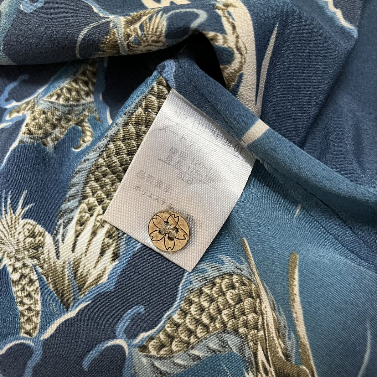 Sun Surf Vintage Dragon Japanese Theme Open Collar Hawaiian Shirt Size US XXL / EU 58 / 5 - 8 Thumbnail