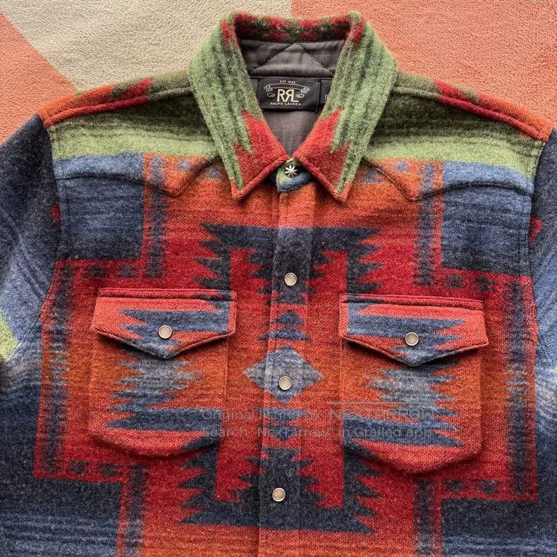 RRL Ralph Lauren RRL Ralph Lauren Southwest style shirt sweater Size US M / EU 48-50 / 2 - 4 Thumbnail