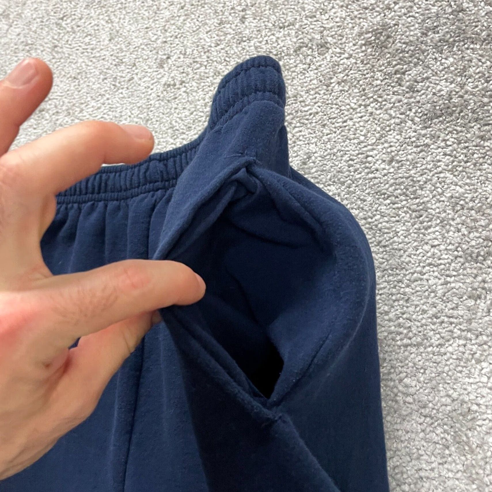 Jerzees Jerzees Sweatpants Mens Regular Straight Leg Blue 28x30 Fleece Pocket Elastic Waist Casual Sports USA 28 Inseam Men's Pants Size US 31 - 4 Thumbnail