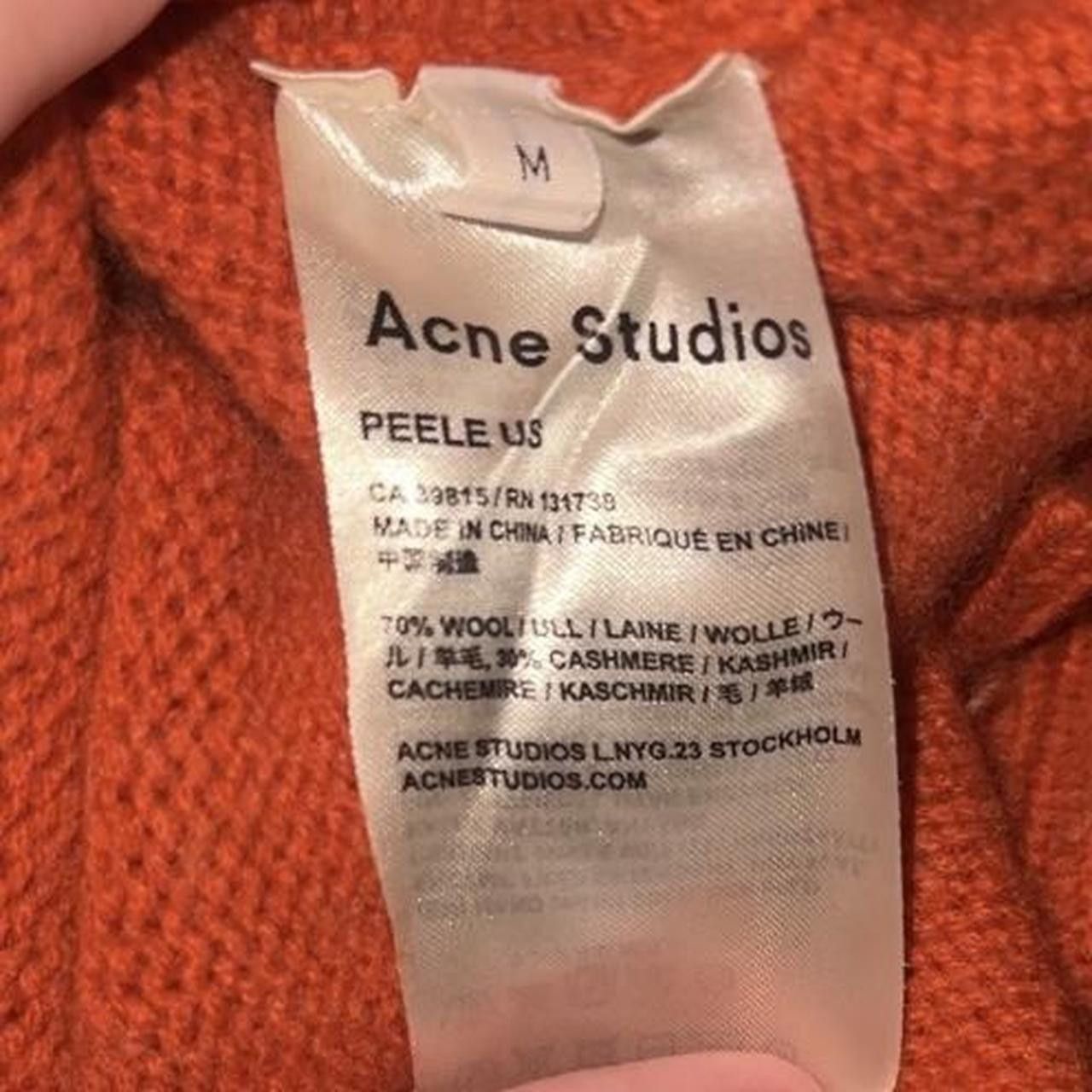 Acne Studios Acne studios orange pilled wool cashmere sweater Size US M / EU 48-50 / 2 - 6 Thumbnail