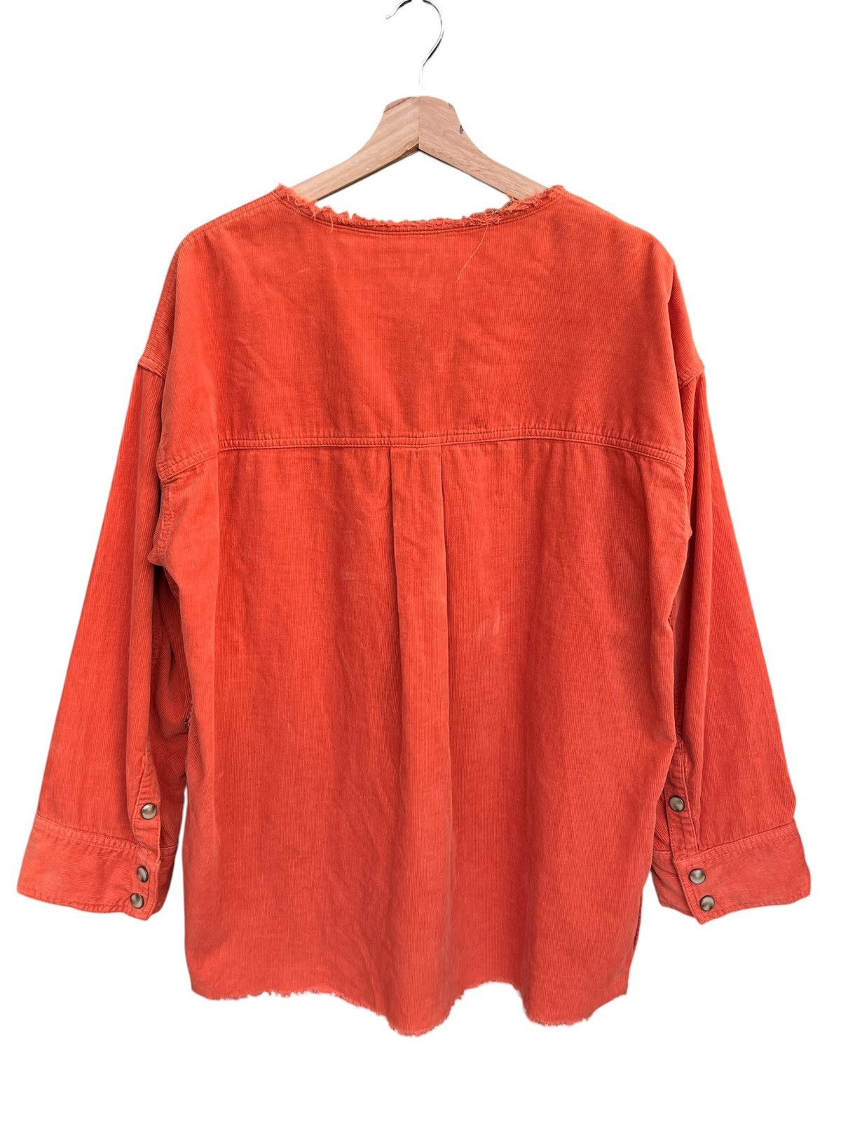 Another Influence A.E Orange Corduroy Frayed Pullover Kapital Style Shirt Size US M / EU 48-50 / 2 - 11 Thumbnail
