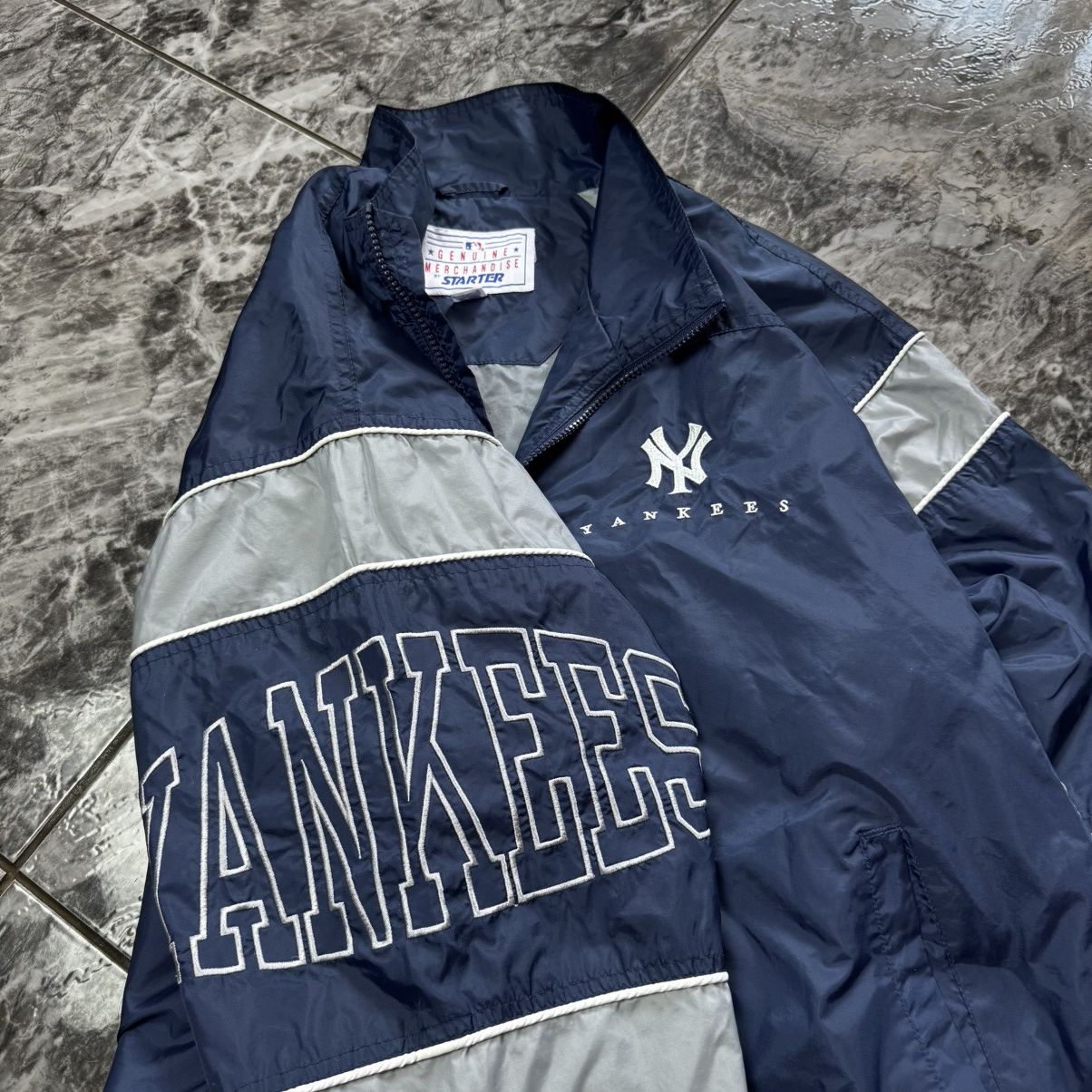 New York Yankees × Vintage 1990s New York Yankees Starter Jacket Size US L / EU 52-54 / 3 - 4 Thumbnail