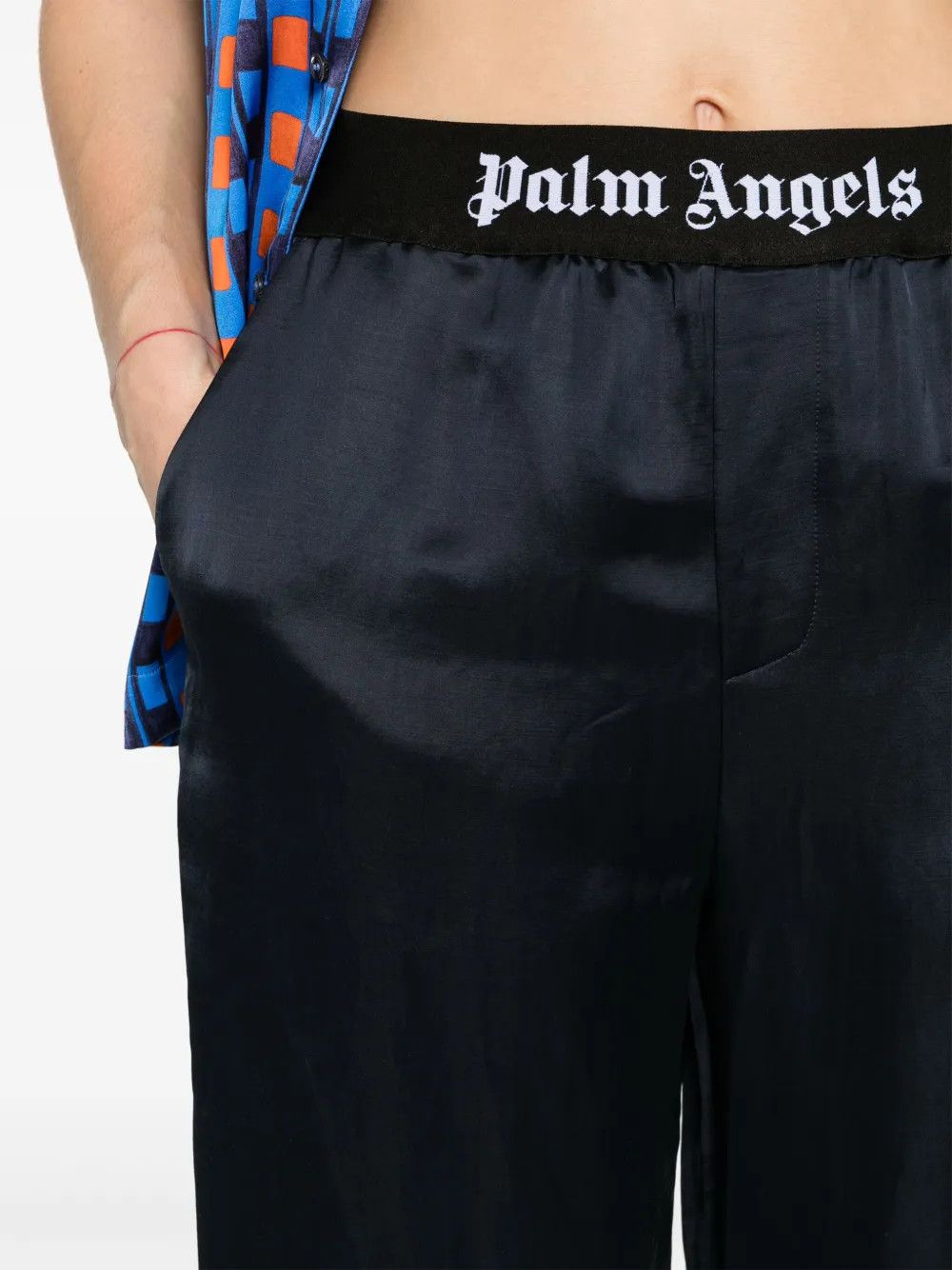 Palm Angels o1y1125 Sweatpant in Navy Size 25" / US 0 / IT 36 - 2 Thumbnail