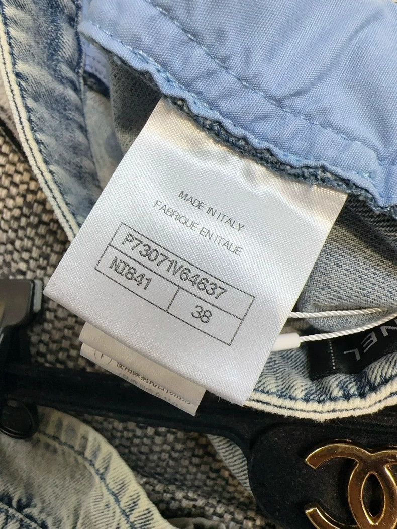 Chanel Chanel 22K show ruffle washed blue jeans Size 25" / US 0 / IT 36 - 8 Thumbnail