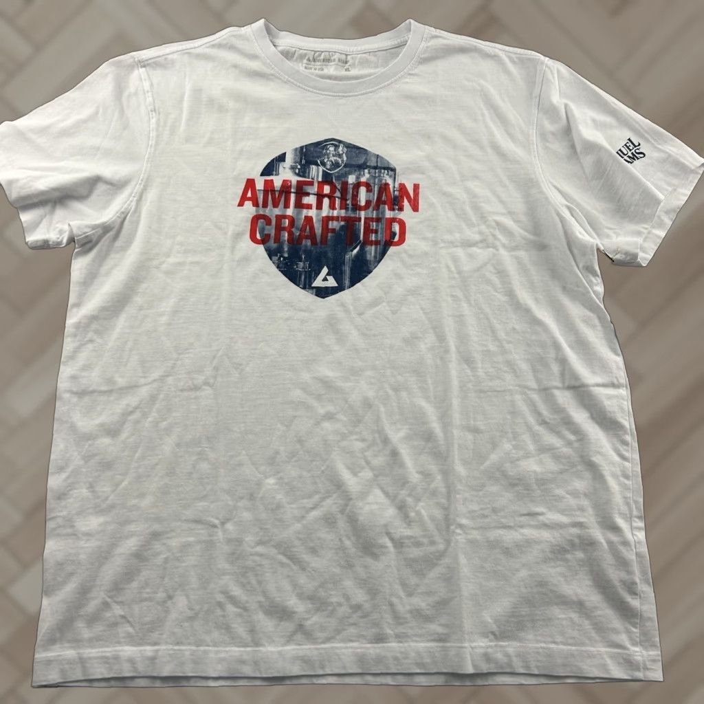 Vintage American Giant x Sam Adams Short Sleeve T Shirt Men XL White Size US XL / EU 56 / 4 - 1 Thumbnail