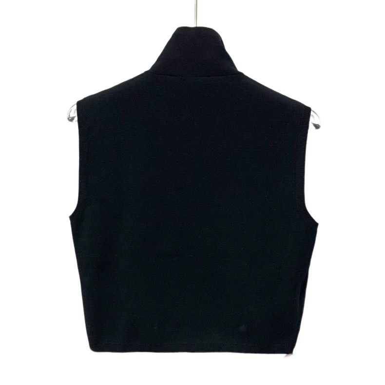 Prada Prada Black triangle label sheep wool stand-up collar zipp Size M / US 6-8 / IT 42-44 - 2 Thumbnail