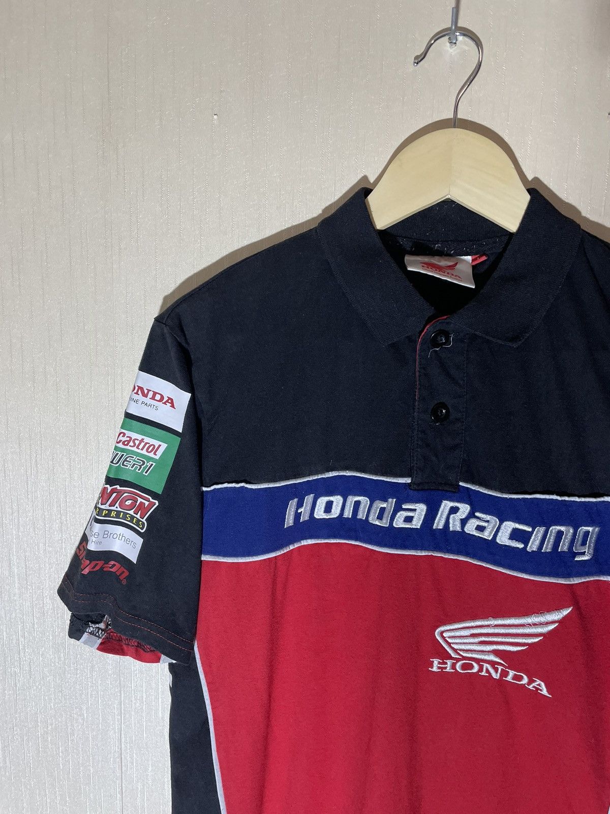 Honda Honda racing polo shirt vintage Size US M / EU 48-50 / 2 - 4 Thumbnail