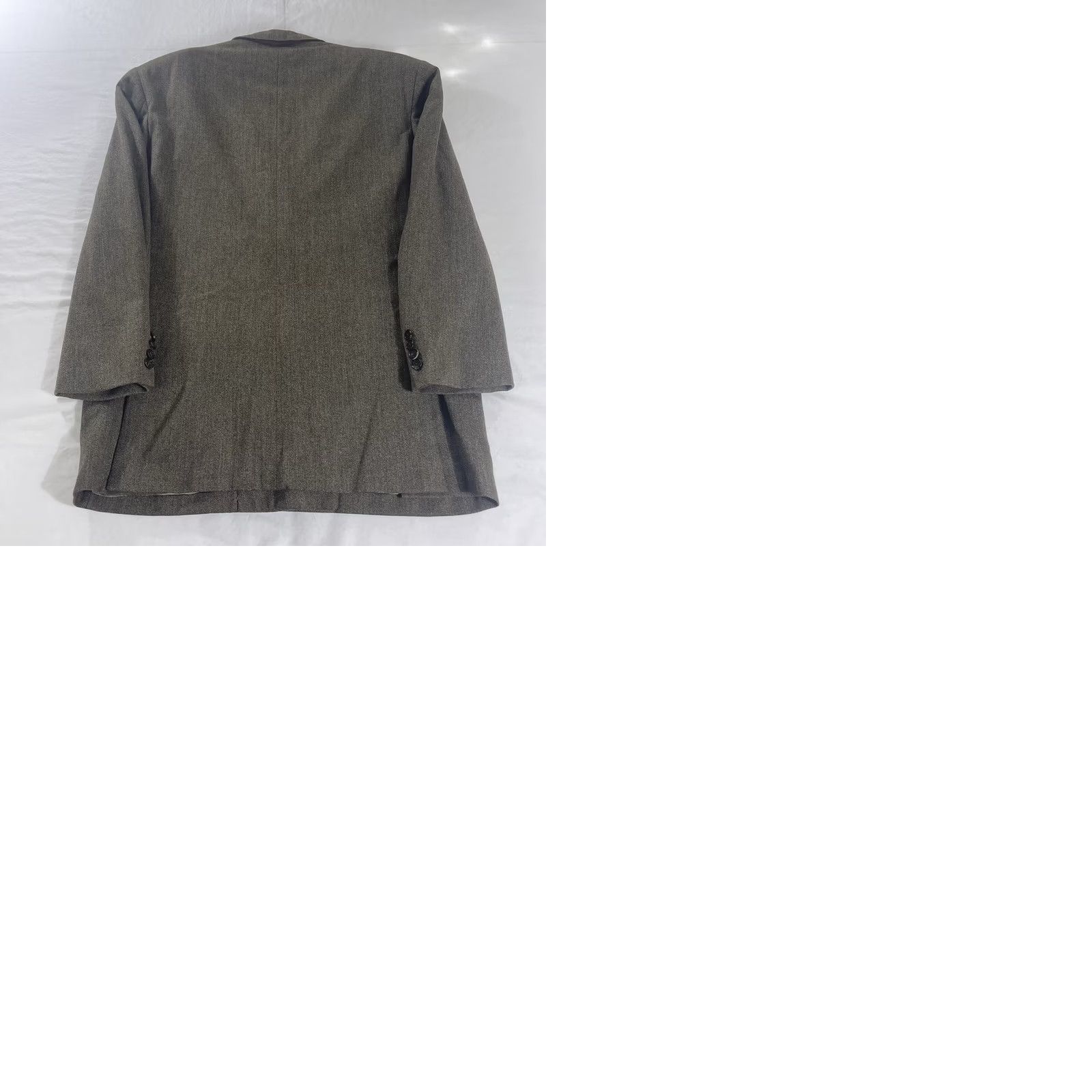 Neiman Marcus VINTAGE Neiman Marcus Blazer Jacket Men 40R Double-Breasted Pinstripe Gray 3-Button Sports Style 1990s Mens Size 40R - 11 Thumbnail