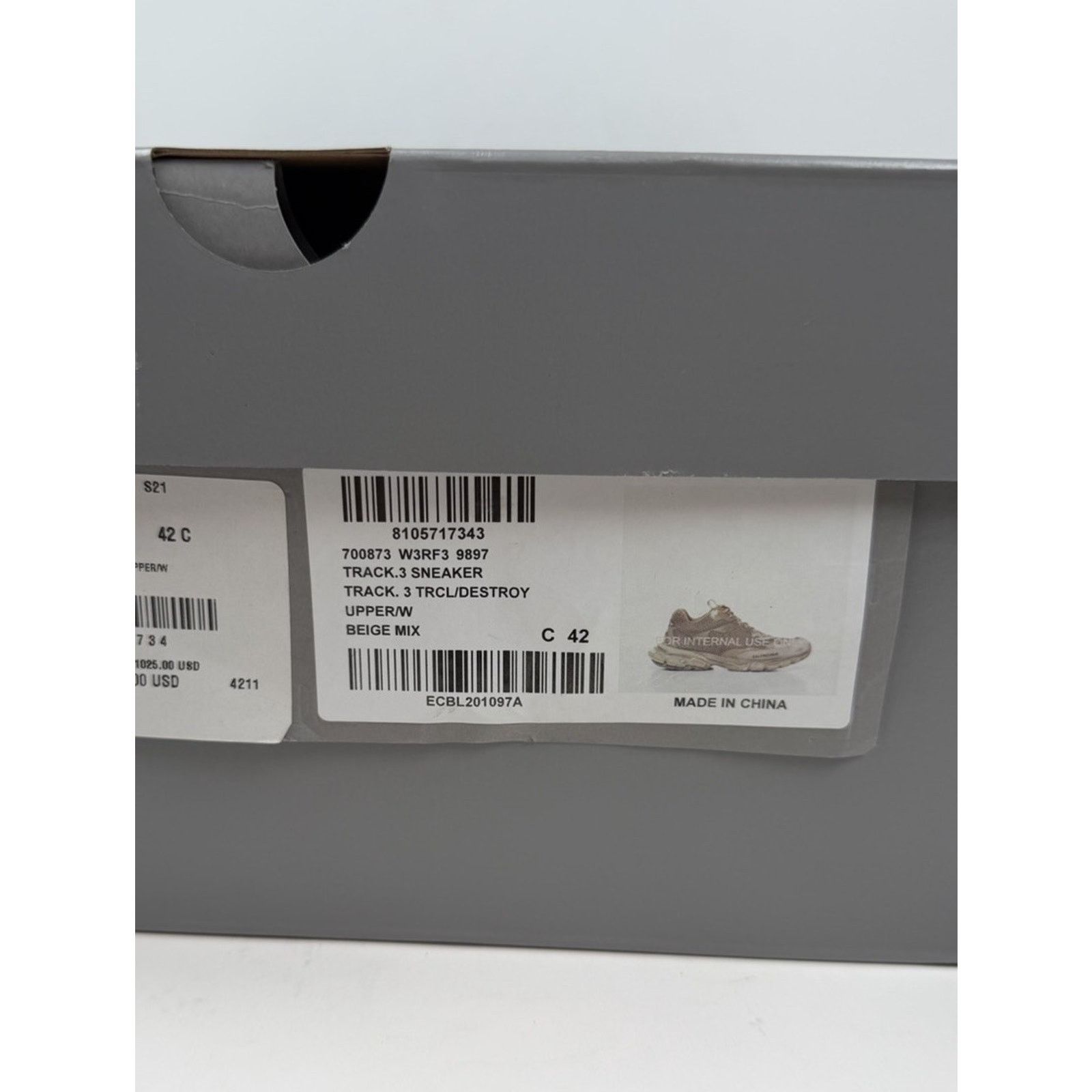 Balenciaga Size 42EU/9US - Balenciaga Track.3 Sneakers NEW Size US 9 / EU 42 - 9 Thumbnail