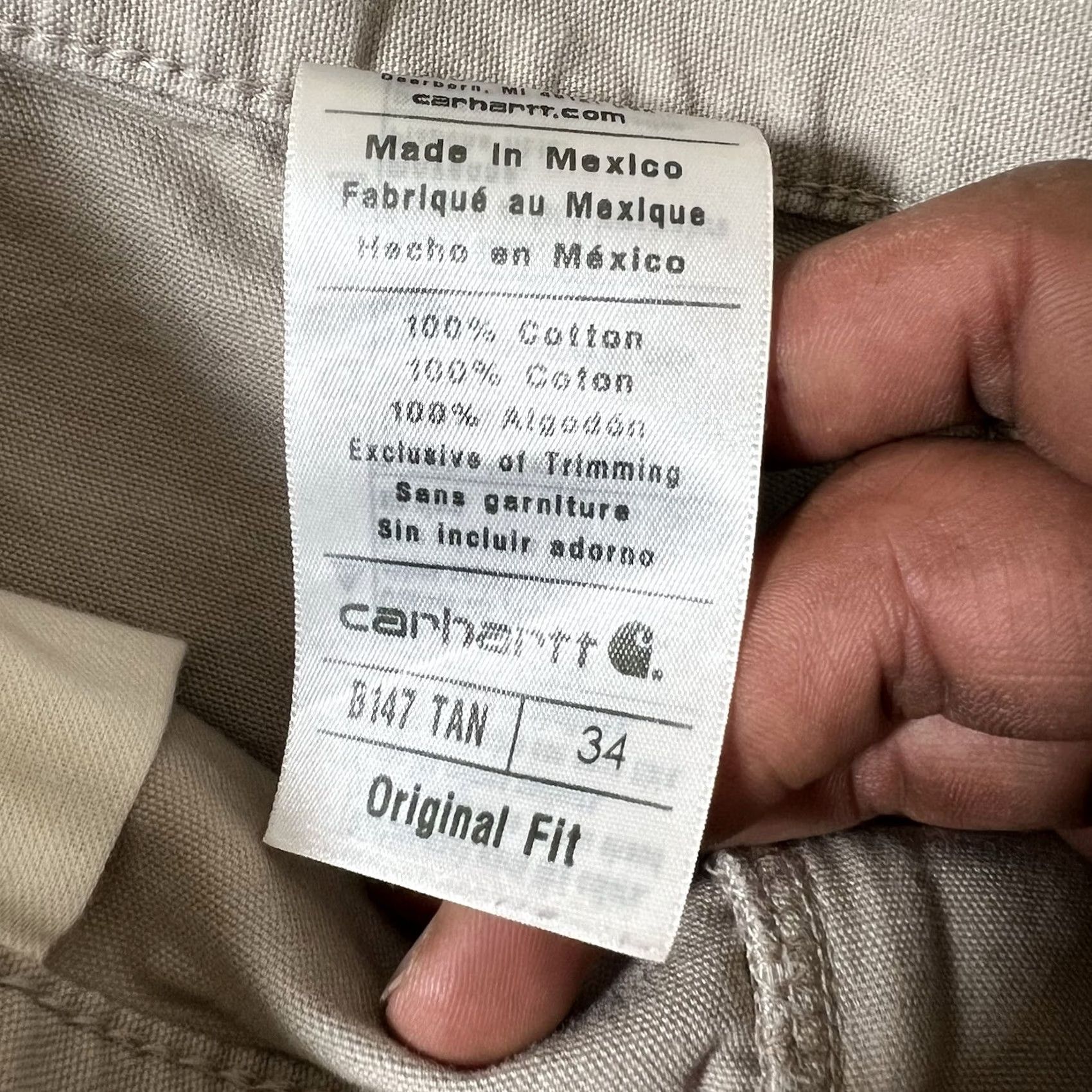 Carhartt Carhartt Shorts Men 34 Tan Loose Fit Carpenter Cotton Workwear Beige 34 Mens Size US 34 / EU 50 - 7 Thumbnail