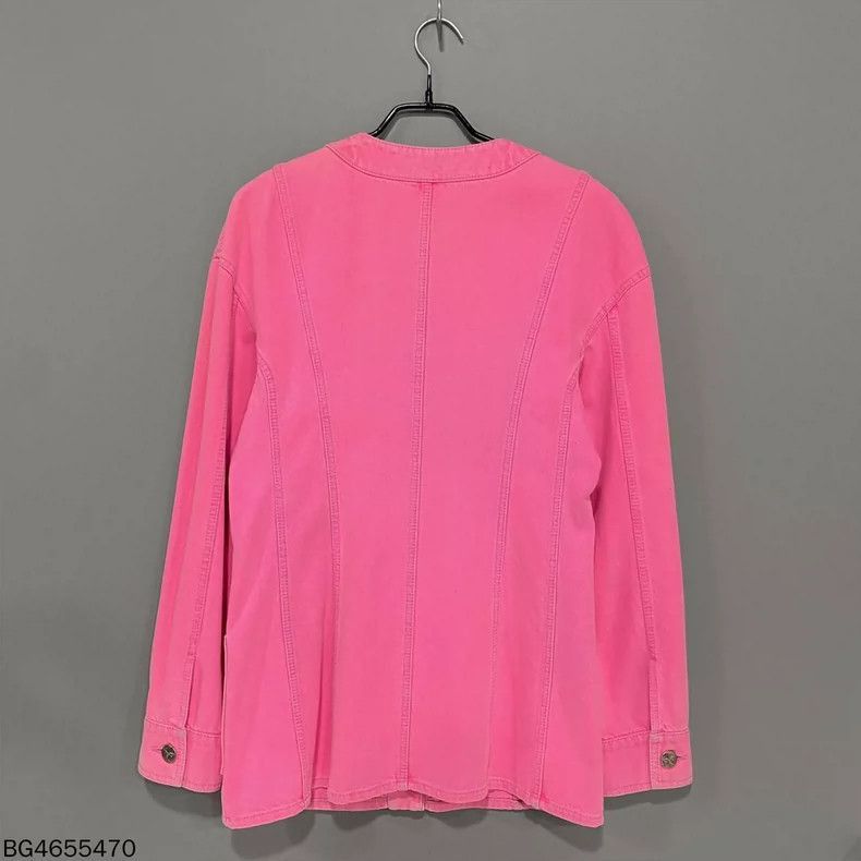 Chanel Chanel Pink Denim Jacket Size M / US 6-8 / IT 42-44 - 3 Thumbnail