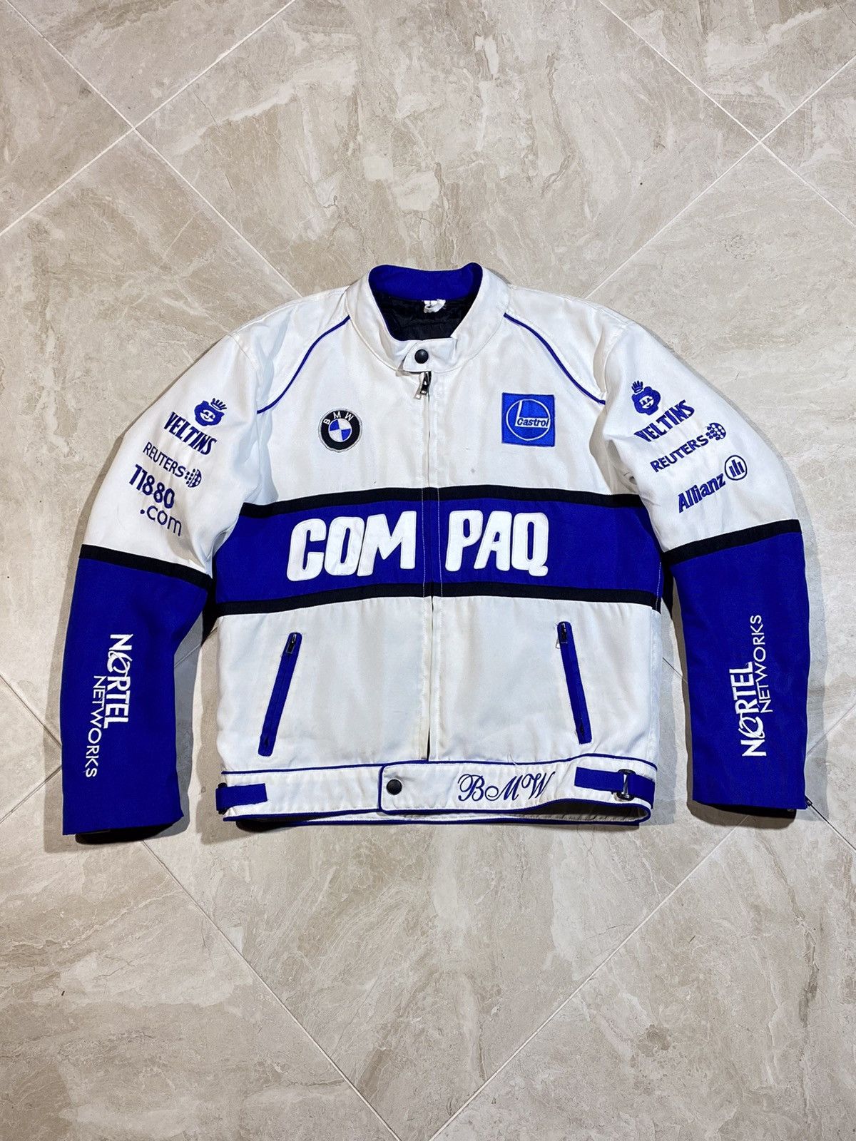 image of Bmw Compaq Racing Jacket Formula 1 Mens Size M/l in White