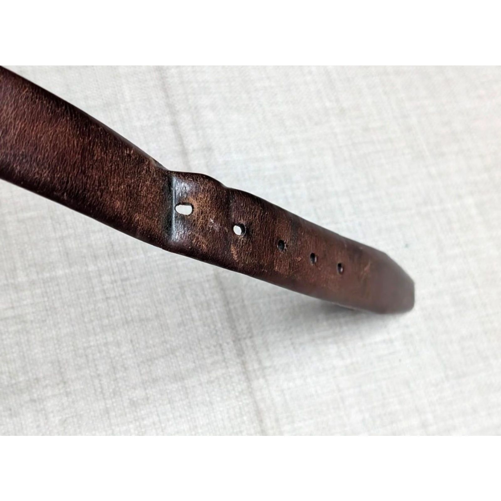 Vintage VINTAGE Trafalgar belt 40 brown leather dress belt Mens, 1-1/8" adult 40 brown Corttina leather belt Size 40 - 4 Thumbnail