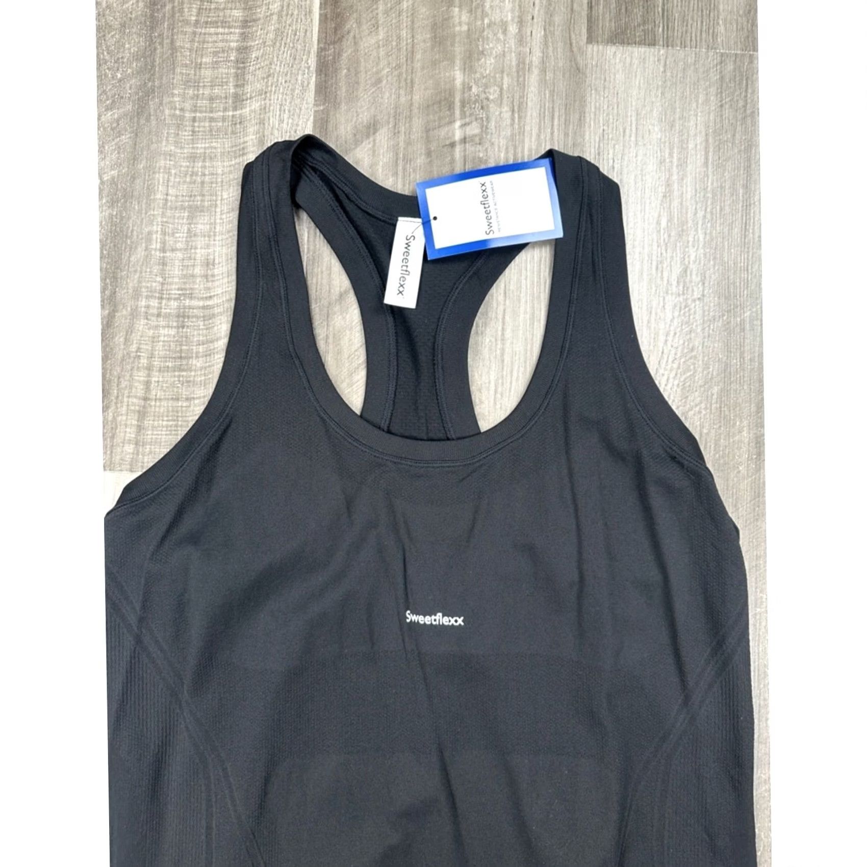 Vintage Sweetflexx Tank Top Racerback Seamless Performance Black Women L Large Shirt Tank Women L Black Racerback Sweetflexx Size L / US 10 / IT 46 - 4 Thumbnail