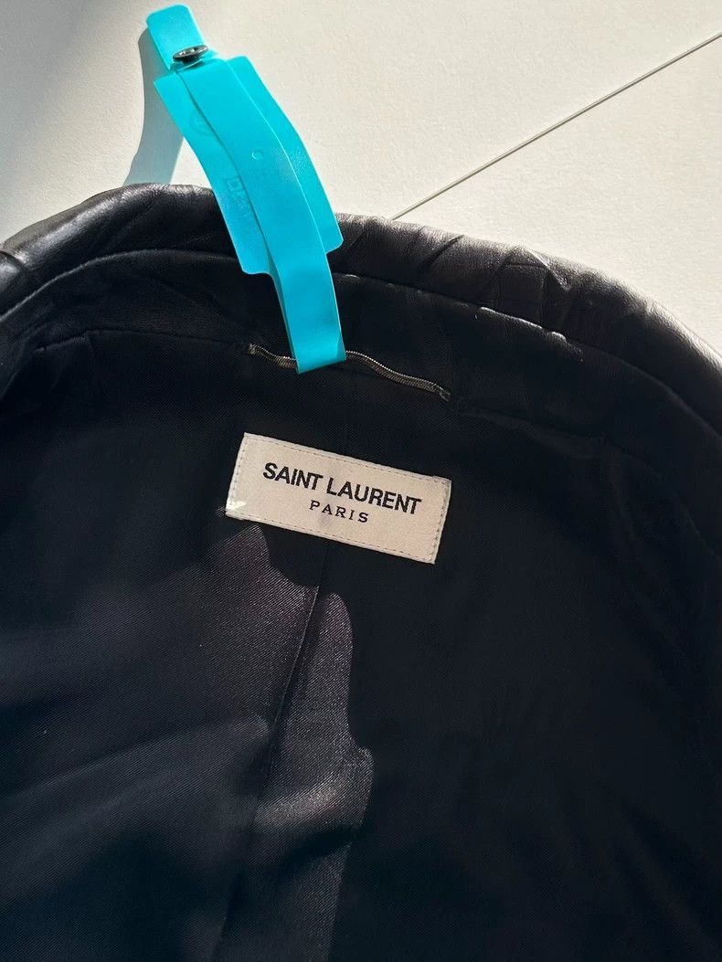 Saint Laurent Paris Saint Laurent Paris Men's dark patterned leather jacket-250 Size US S / EU 44-46 / 1 - 4 Thumbnail