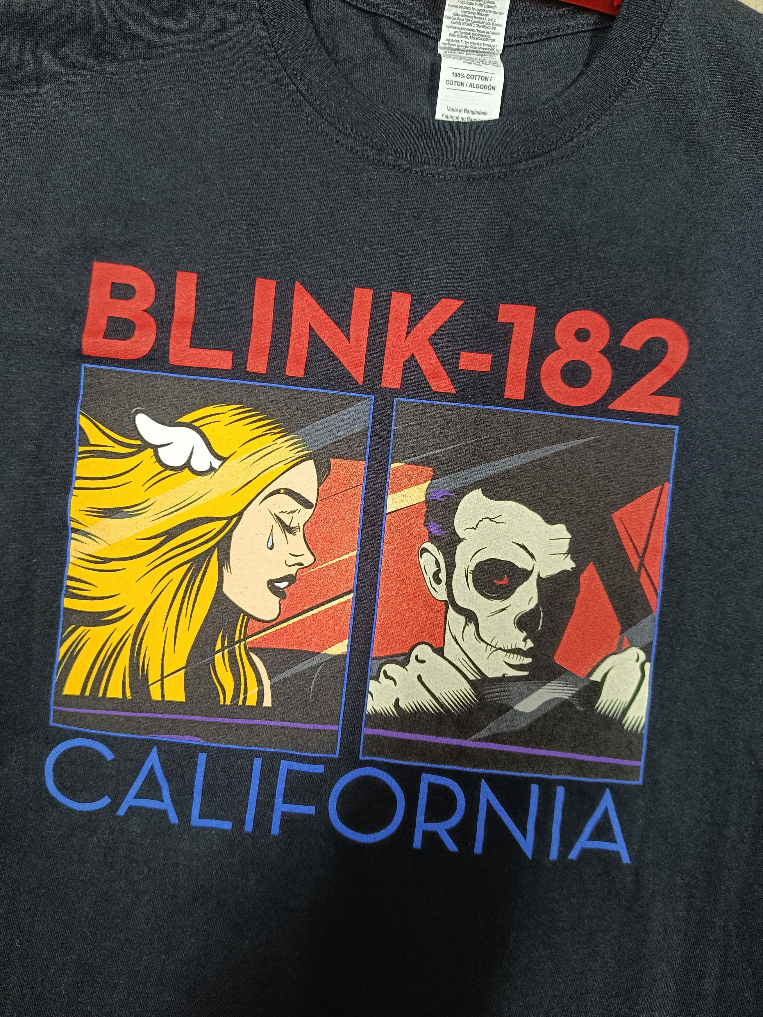 Band Tees Blink-182 California Punk Band T-Shirt Black Size M Size US M / EU 48-50 / 2 - 3 Thumbnail