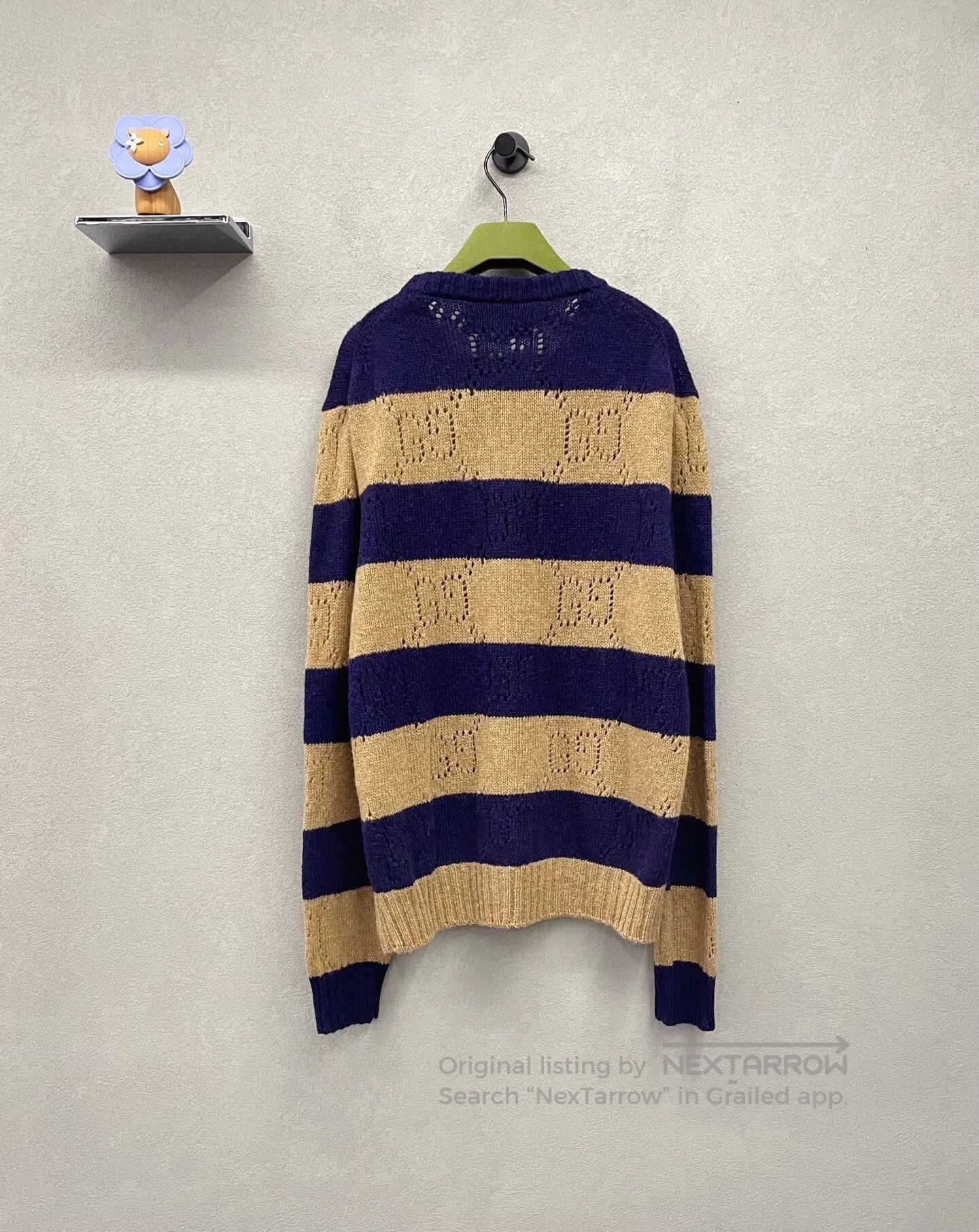 Gucci beige striped knit sweater by gucci. Size US L / EU 52-54 / 3 - 2 Thumbnail