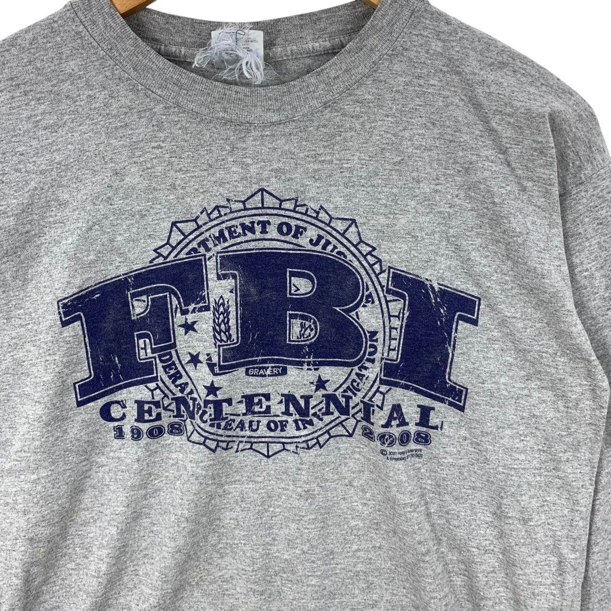 Vintage Vintage FBI Centennial Department Of Justice Distressed Size US M / EU 48-50 / 2 - 5 Thumbnail