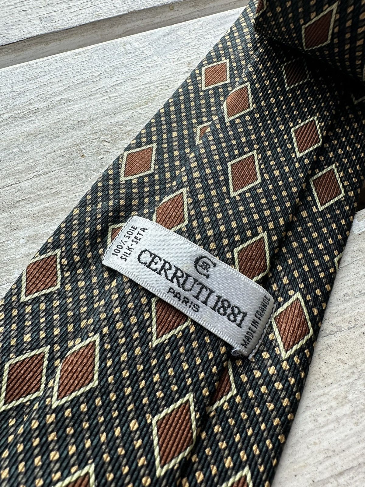Cerruti 1881 × Vintage VINTAGE❗️ Nino Cerruti 1881 Silk Neck Tie luxury old money Size ONE SIZE - 3 Thumbnail