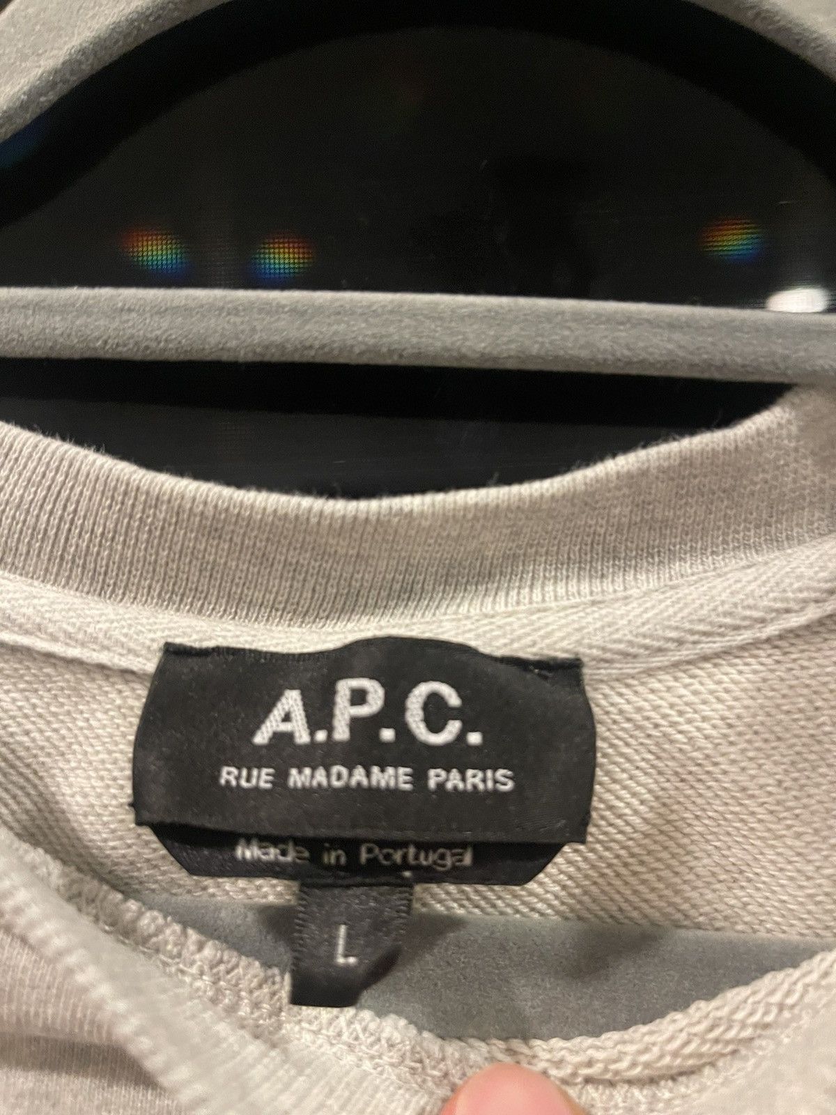A.P.C. APC Rue Madame Paris Grey Sweater Size US L / EU 52-54 / 3 - 2 Thumbnail