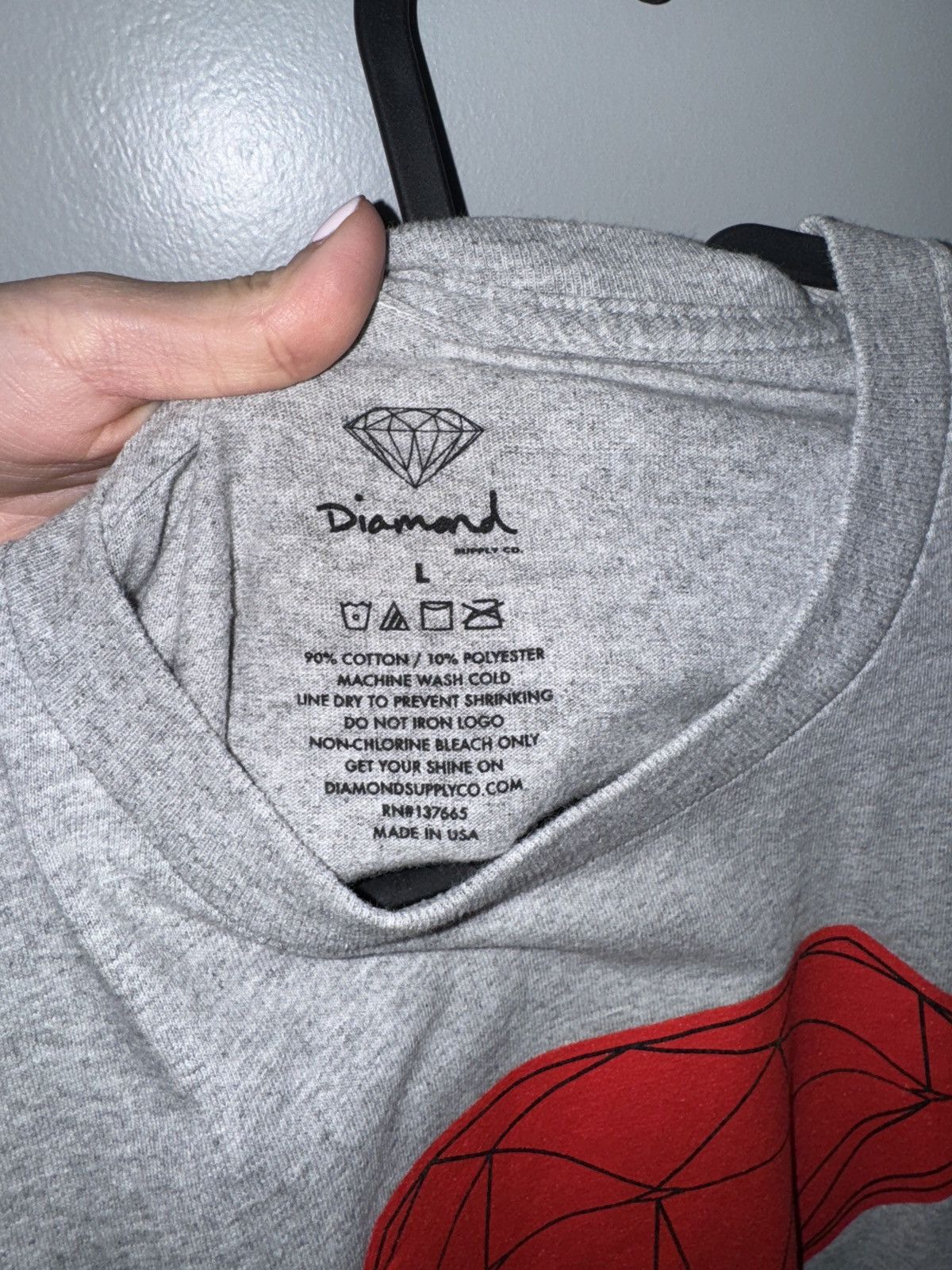 Diamond Supply Co. Grey Diamond Supply Co. tee in grey. Size S / US 4 / IT 40 - 3 Thumbnail
