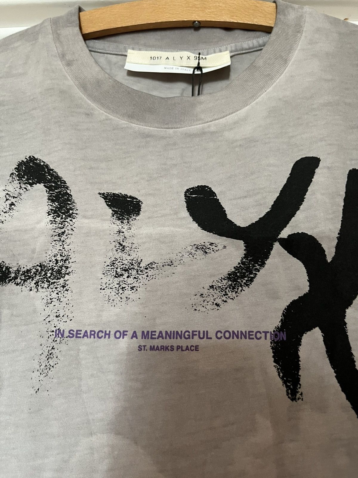 Alyx Alyx “in search of meaningful connection” distorted t shirt Size US M / EU 48-50 / 2 - 3 Thumbnail