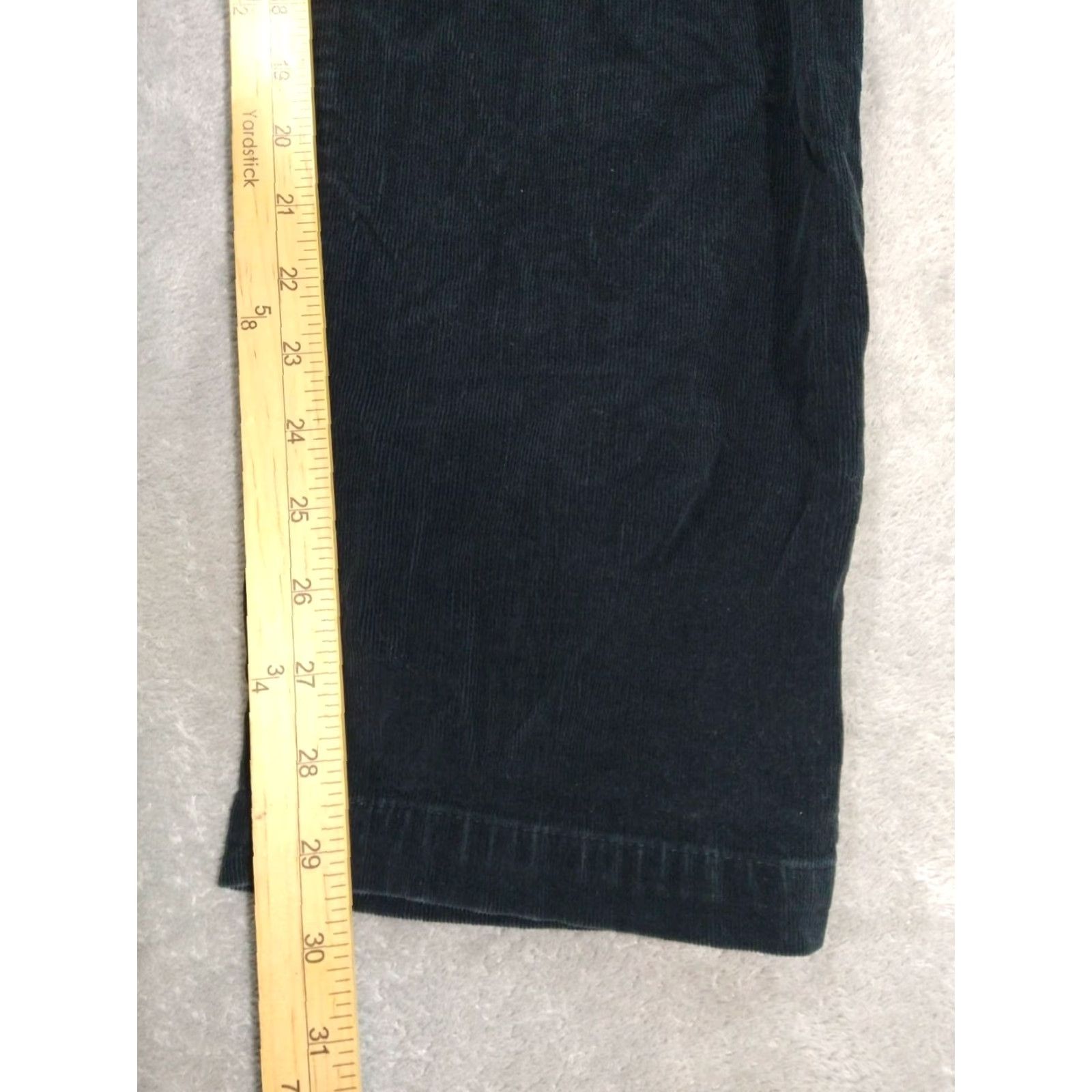 J. Jill J. Jill Womens Pants 12 Black Corduroy Straight Leg Mid Rise Stretch Chino Casual Size 34" / US 12 / IT 48 - 5 Thumbnail