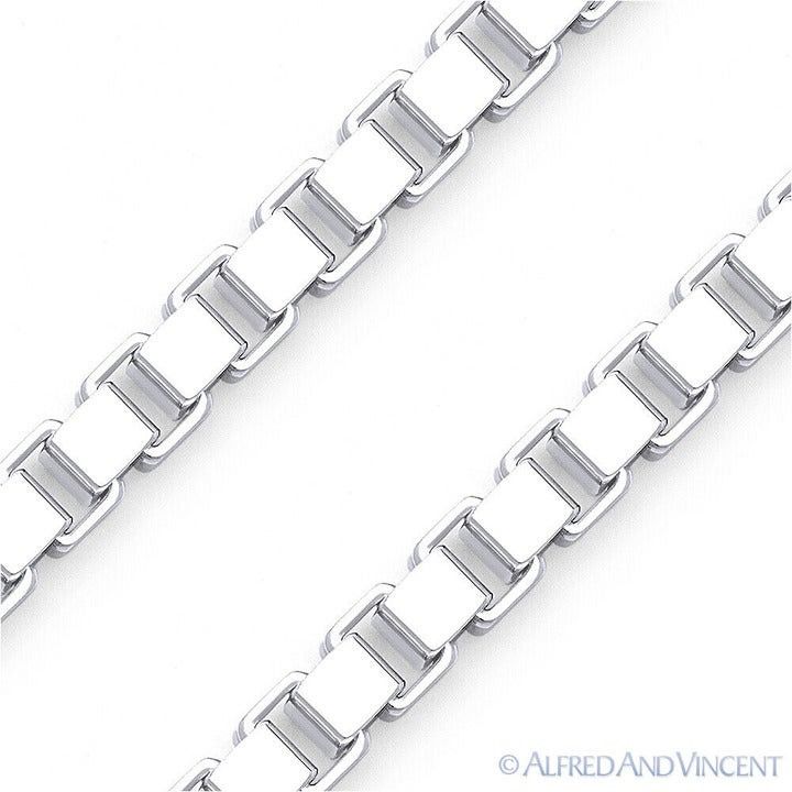 Other Classic Box Link Chain Bracelet in .925 Sterling Silver Size ONE SIZE - 2 Thumbnail