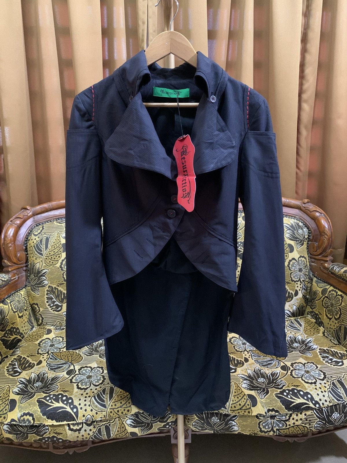 Japanese Brand GREAT ! RESURRECTION JAPANESE AVANT GARDE GOTHIC PUNK JACKET Size US S / EU 44-46 / 1 - 1 Thumbnail
