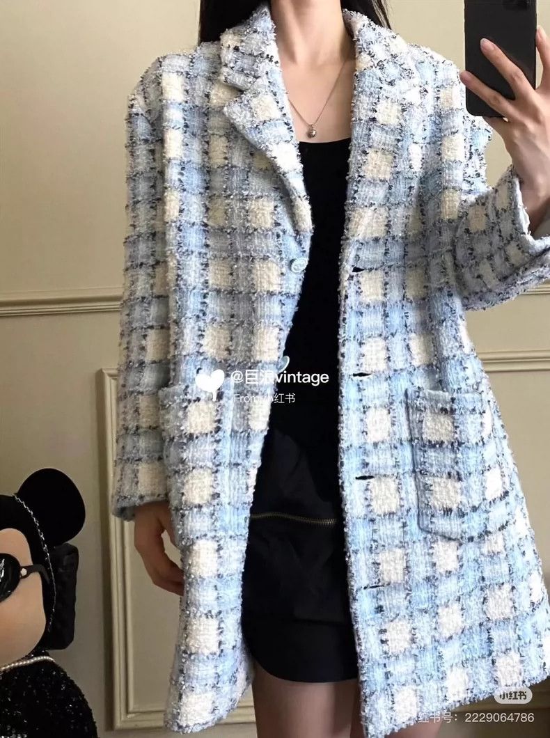 Chanel Chanel Ice blue sequin tweed jacket 2504-Nextarrow Size XXS / US 00 / IT 34 - 7 Thumbnail