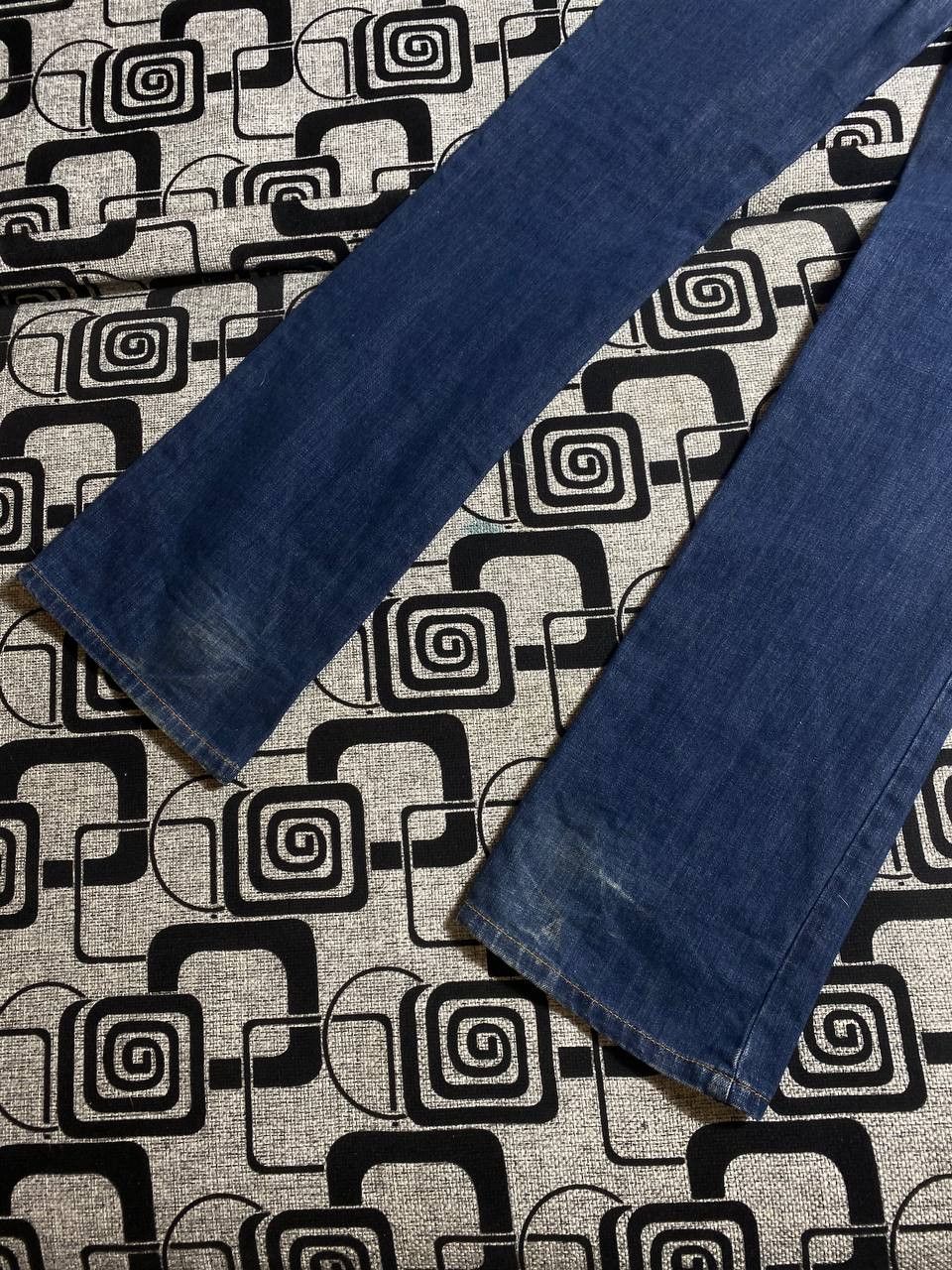 Japanese Brand Crazy Crash Dirty Baggy Faded Jean Japan Avant Garde Style Size US 30 / EU 46 - 12 Thumbnail
