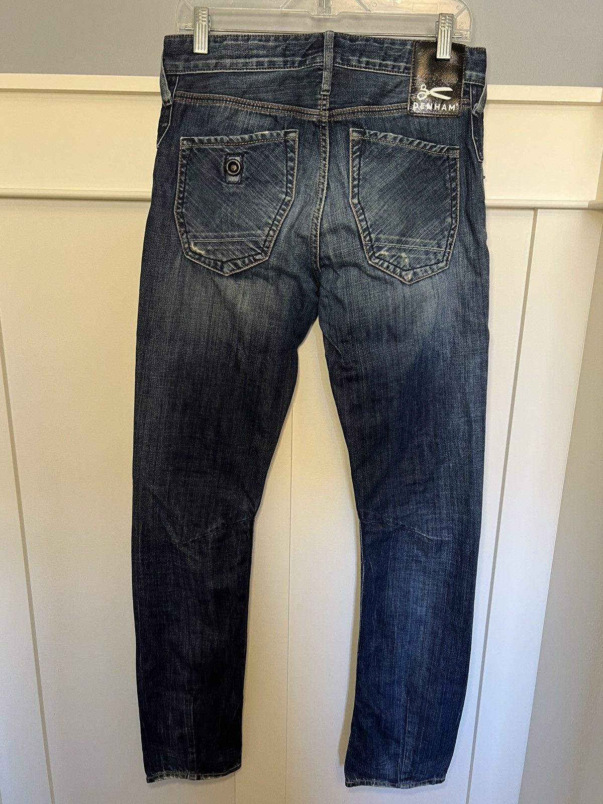 DENHAM Vintage Denham curved slim blue jeans Size US 29 - 2 Thumbnail