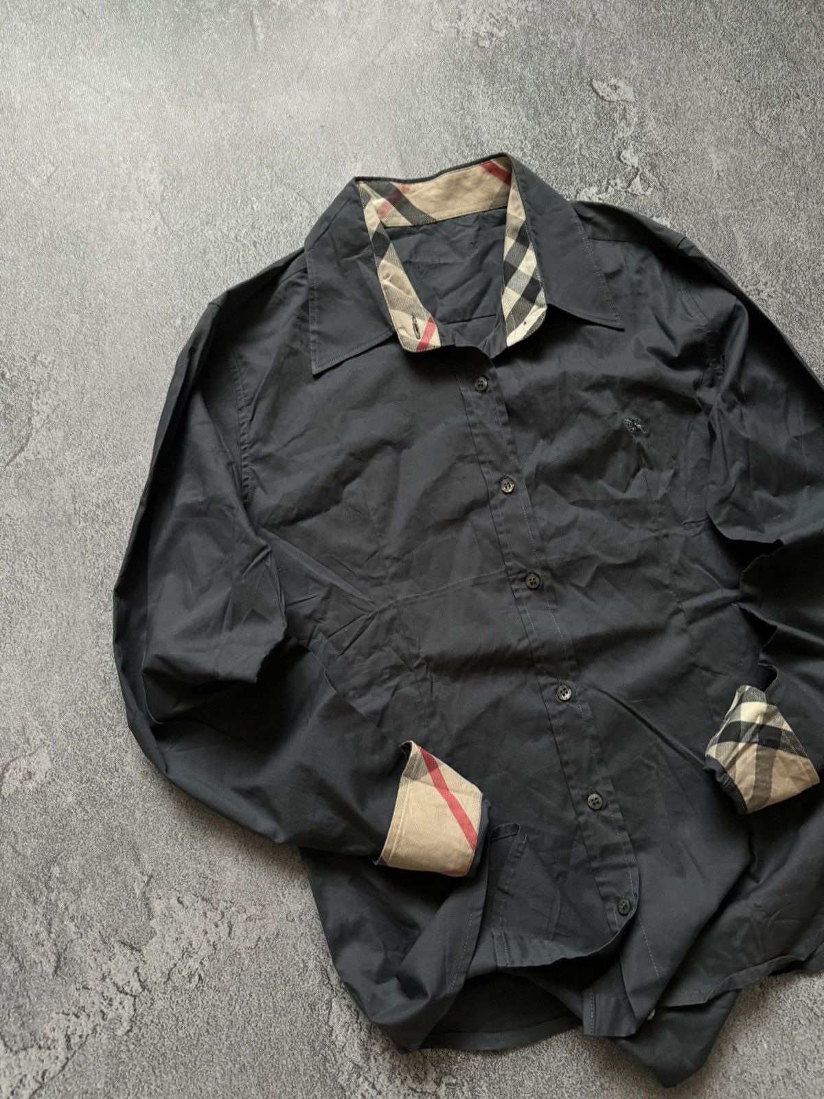 Burberry × Vintage Burberry S Wmns nova check vintage shirt button up blouse Size S / US 4 / IT 40 - 2 Thumbnail