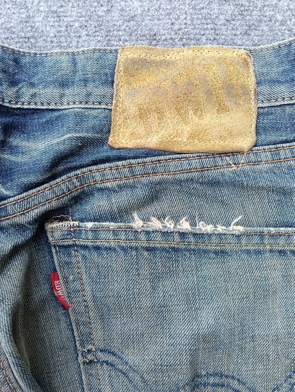 Edwin EDWIN Made In Japan Denim Jeans Vintage Wash Distressed Look Size US 33 - 11 Thumbnail