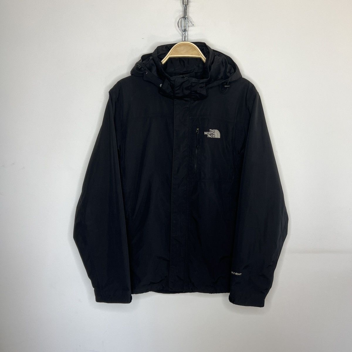 Vintage The North Face Black Hyvent Jacket Gorpcore Style