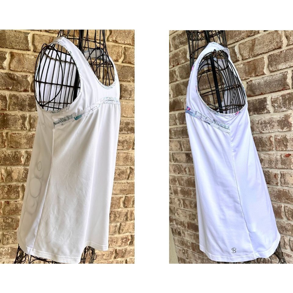 Other Bosofibella Tennis Top Large White Sleeveless Pickleball Size L / US 10 / IT 46 - 6 Thumbnail